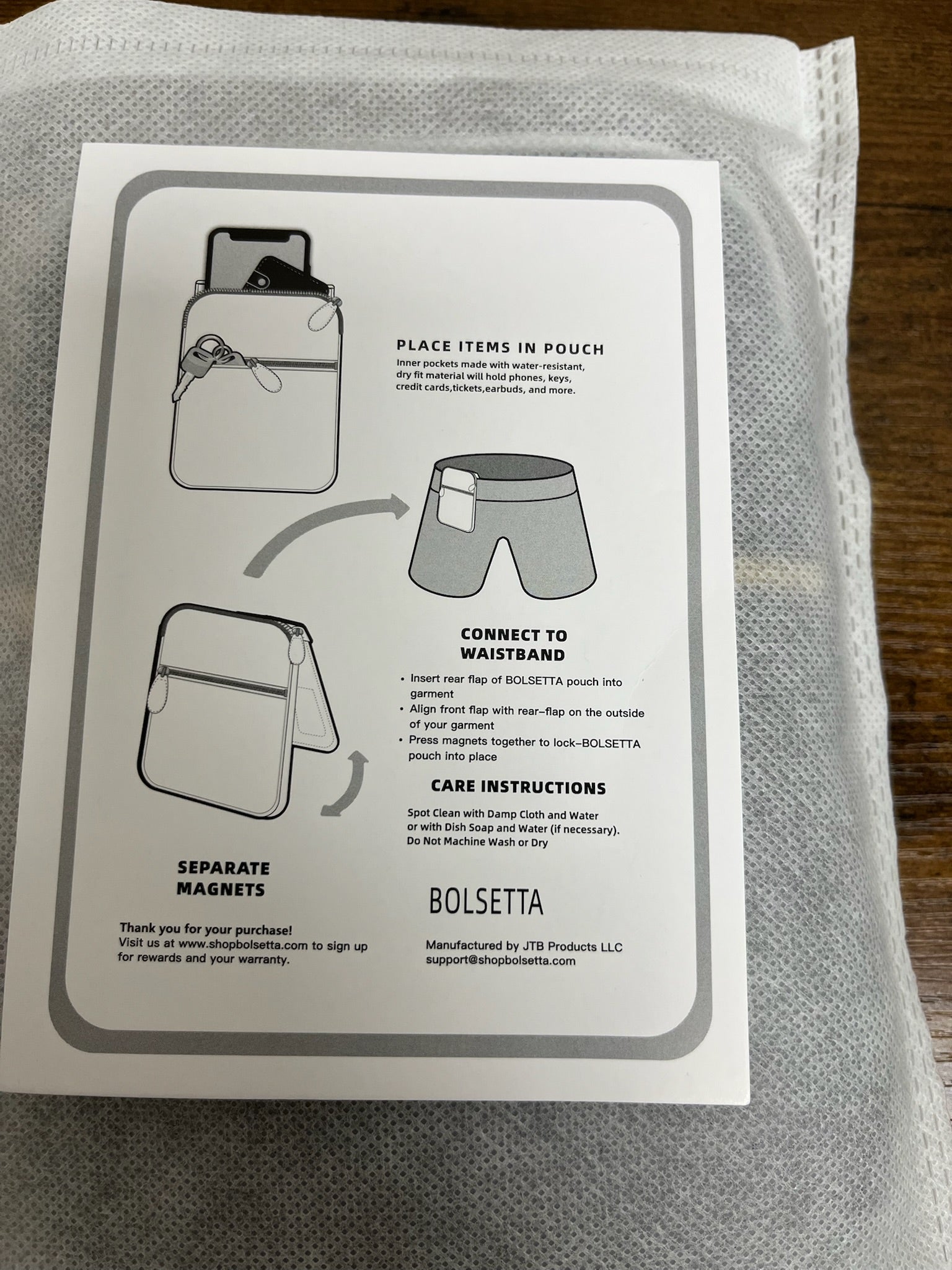 New Grey Snap On Magnetic Purse