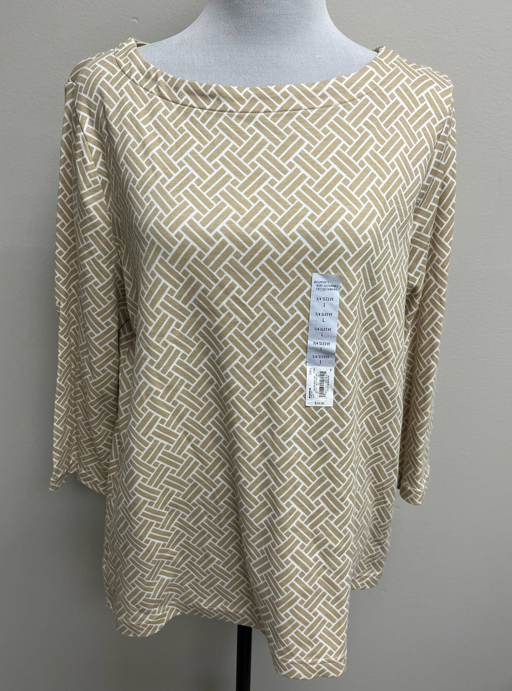 New Women’s Beige Long Sleeve Shirt