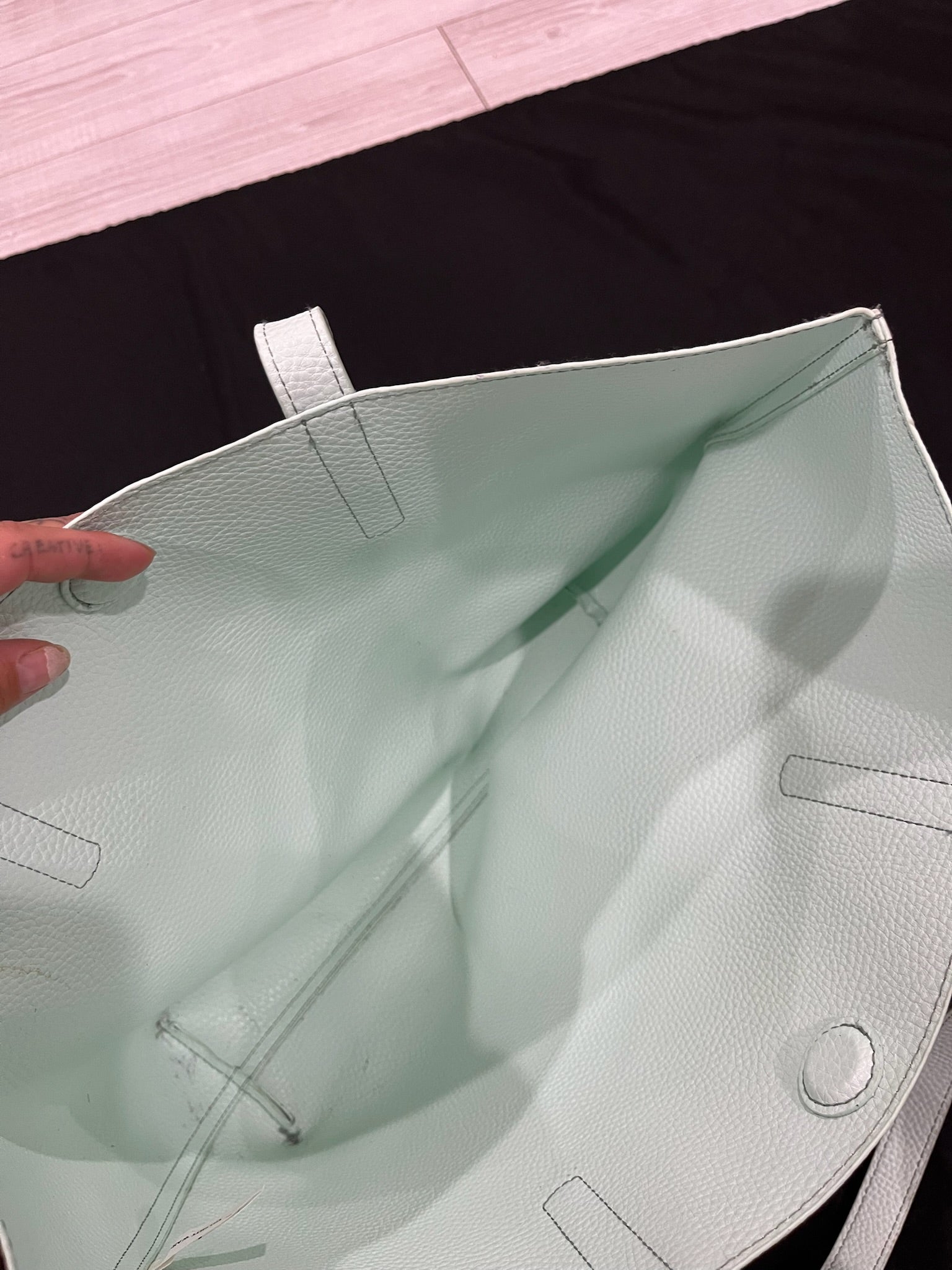 Light Blue Green Tote Bag image 2