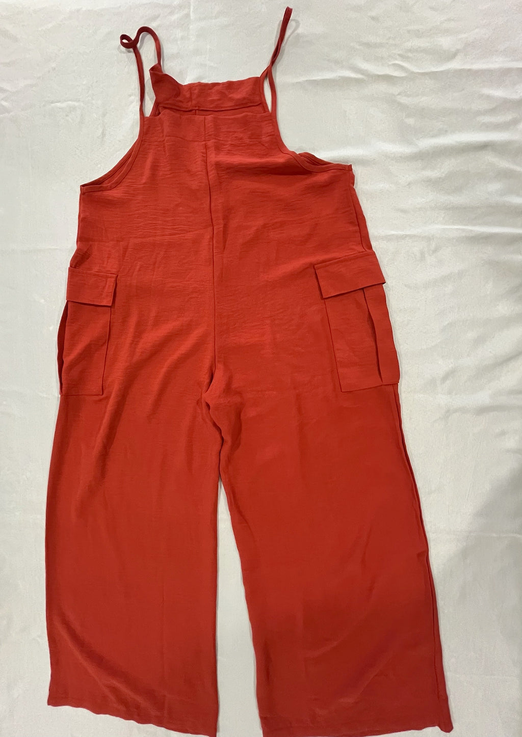 Womens Peach Orange Overalls image 2