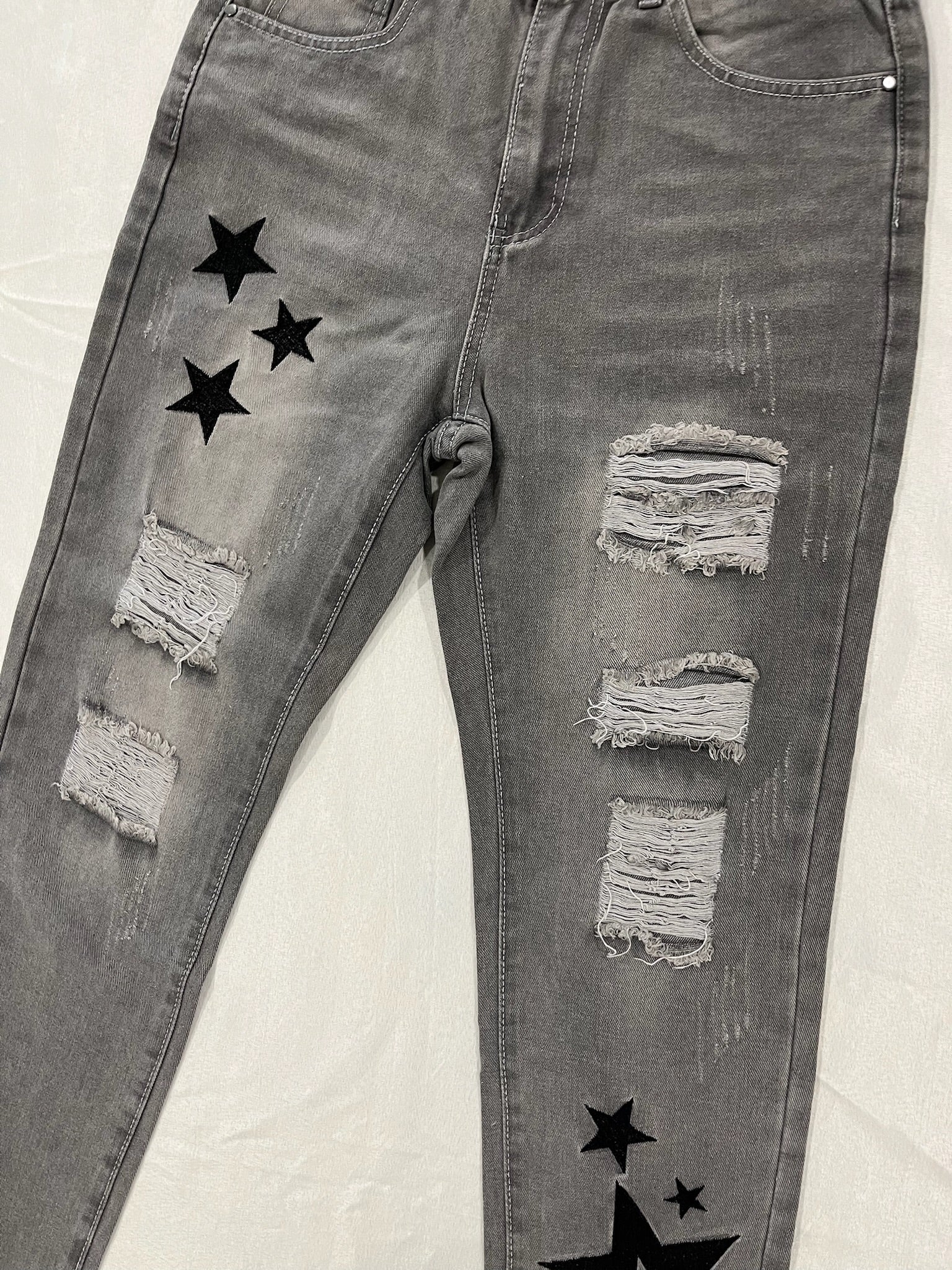 Women’s Star Ripped Jeans image 1