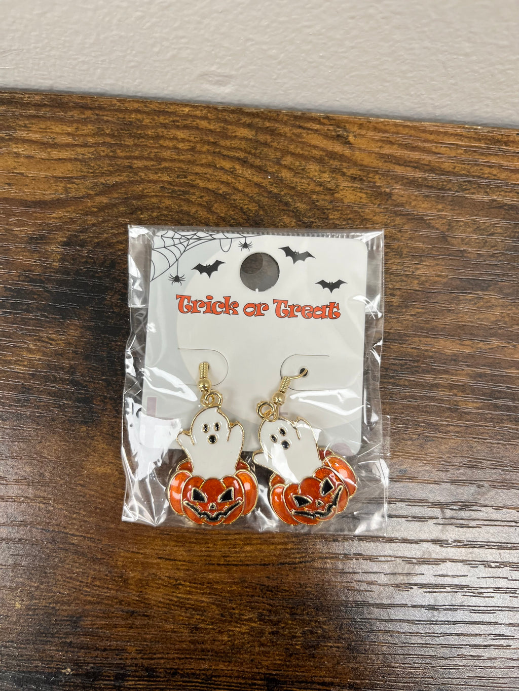 New Halloween Ghost Pumpkin Earrings