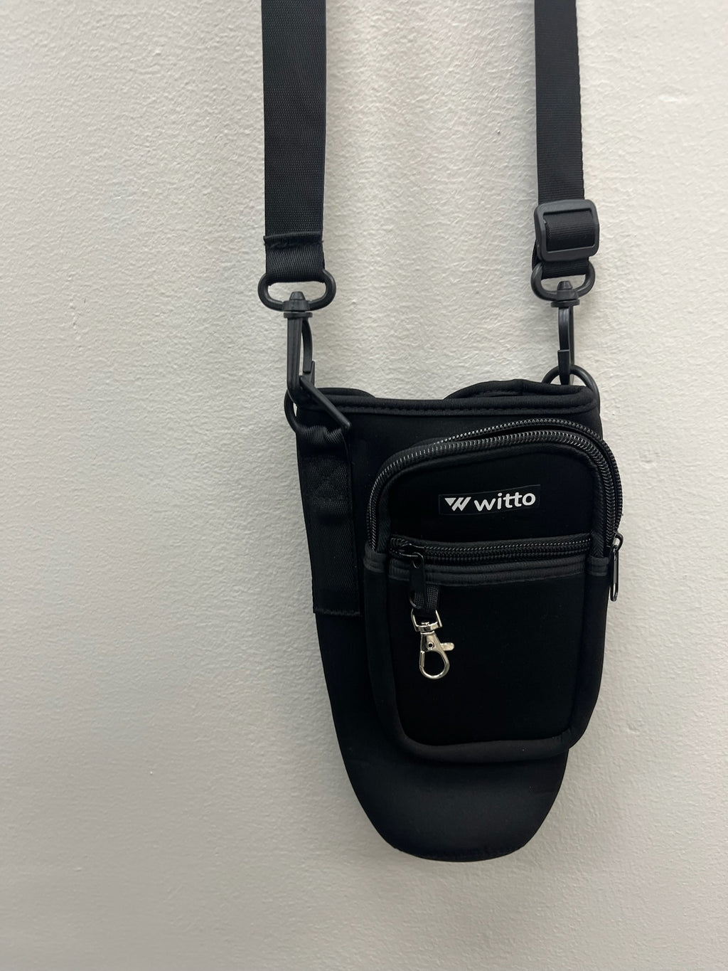 Black Water Bottle Crossbody Bag