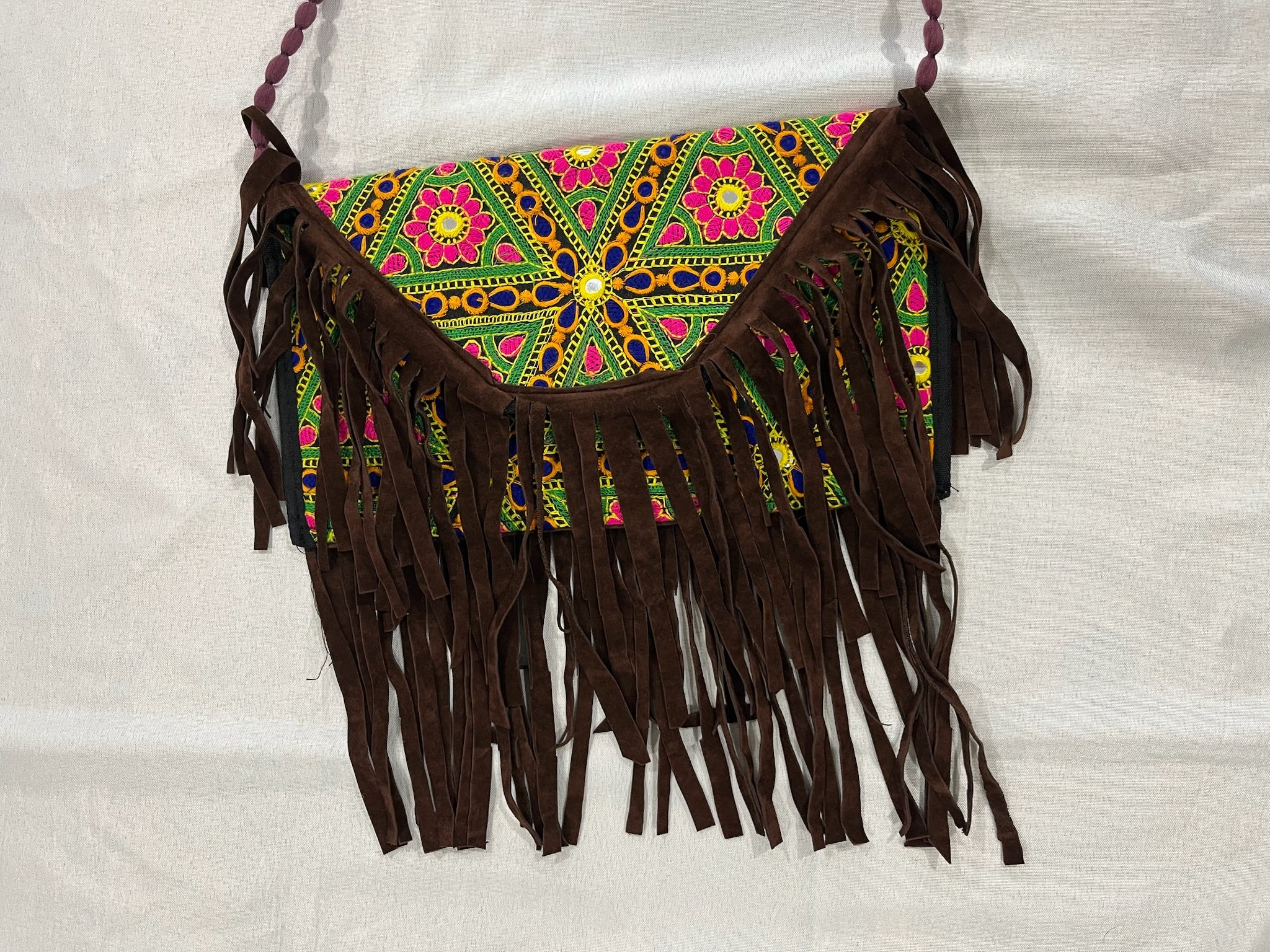 Boho Purse With Tassles image 1