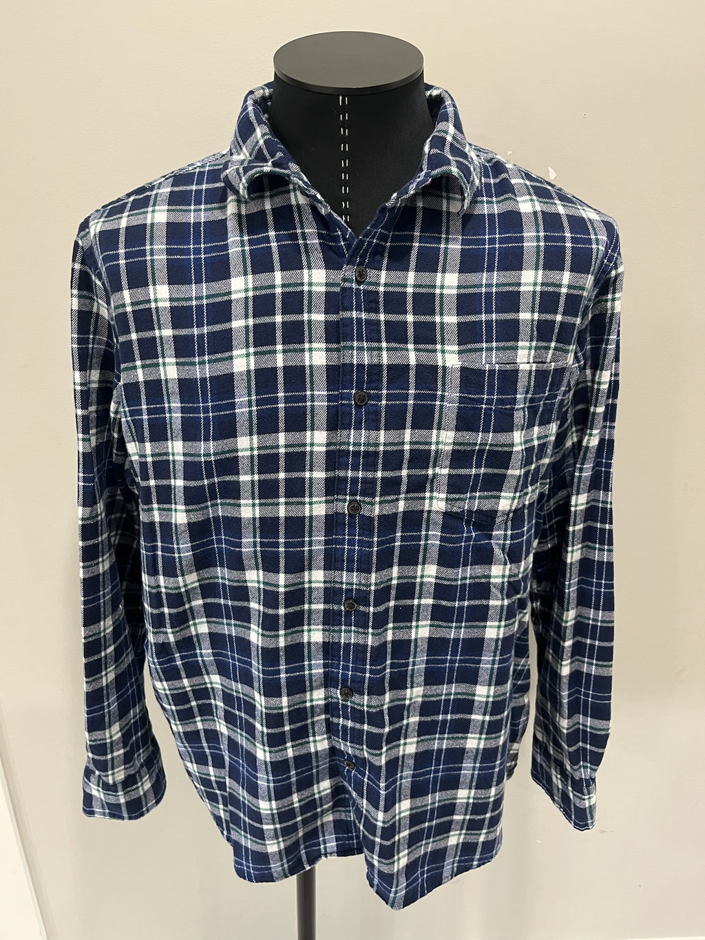 Men’s Blue Flannel Shirt image 0