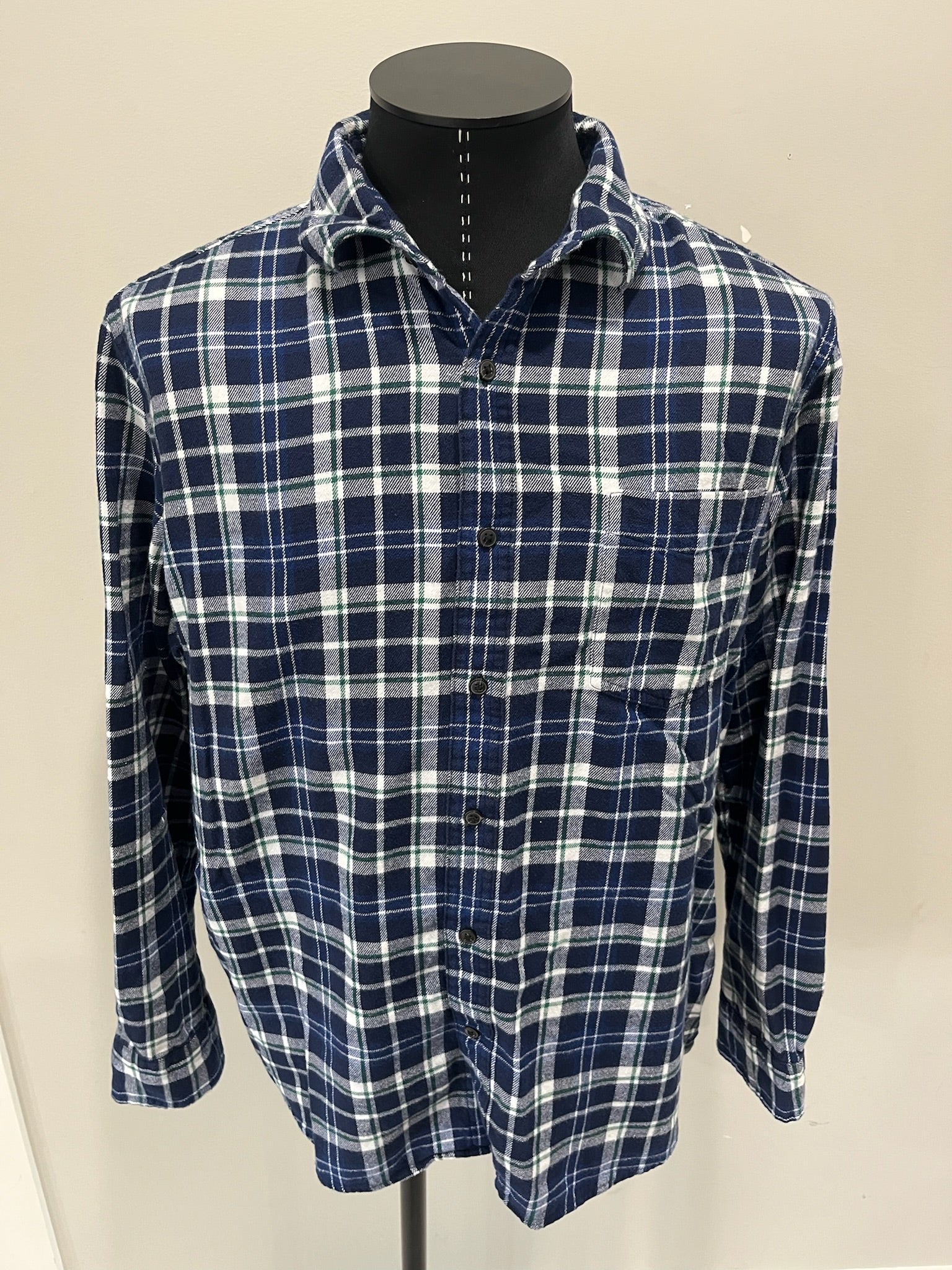 Men’s Blue Flannel Shirt image 0