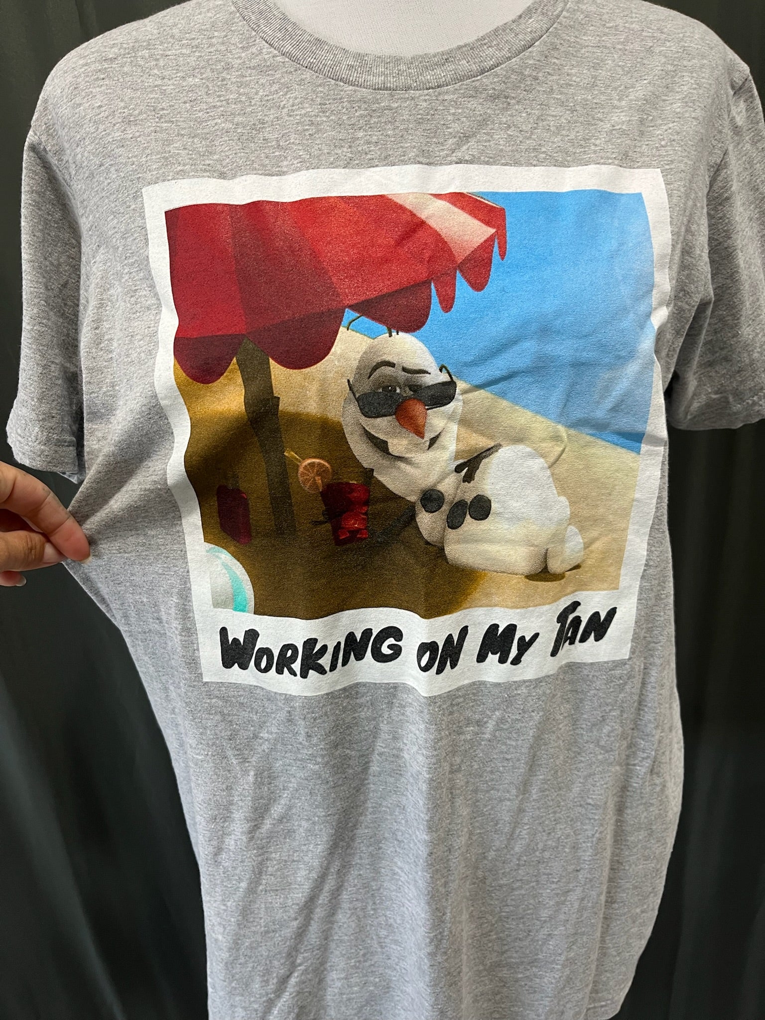 Women’s Grey Working On My Tan Shirt