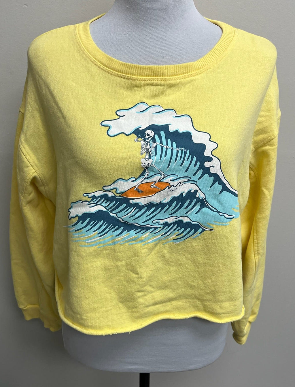 Used Women’s Long Sleeve Crop Top Sweater