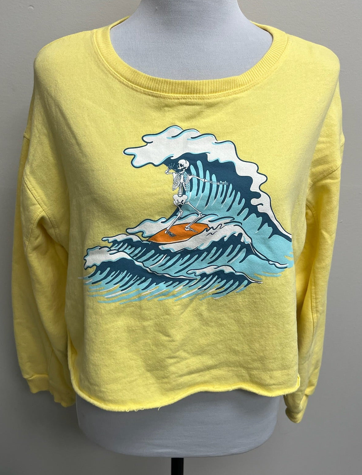 Used Women’s Long Sleeve Crop Top Sweater