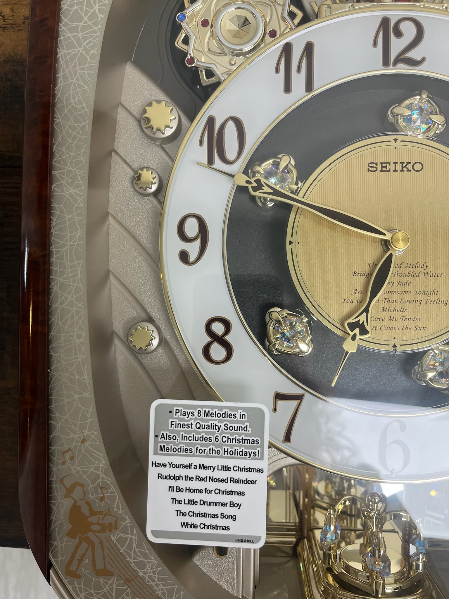 New Special Collectors Edition Seiko Melodies In Motion Clock