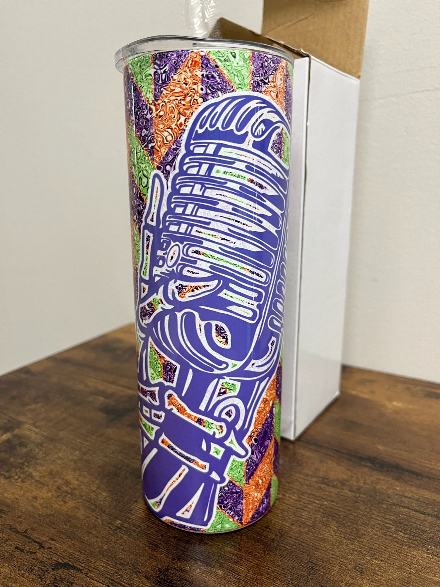 Three Piece Tumbler Cup With Lid & Straw Set