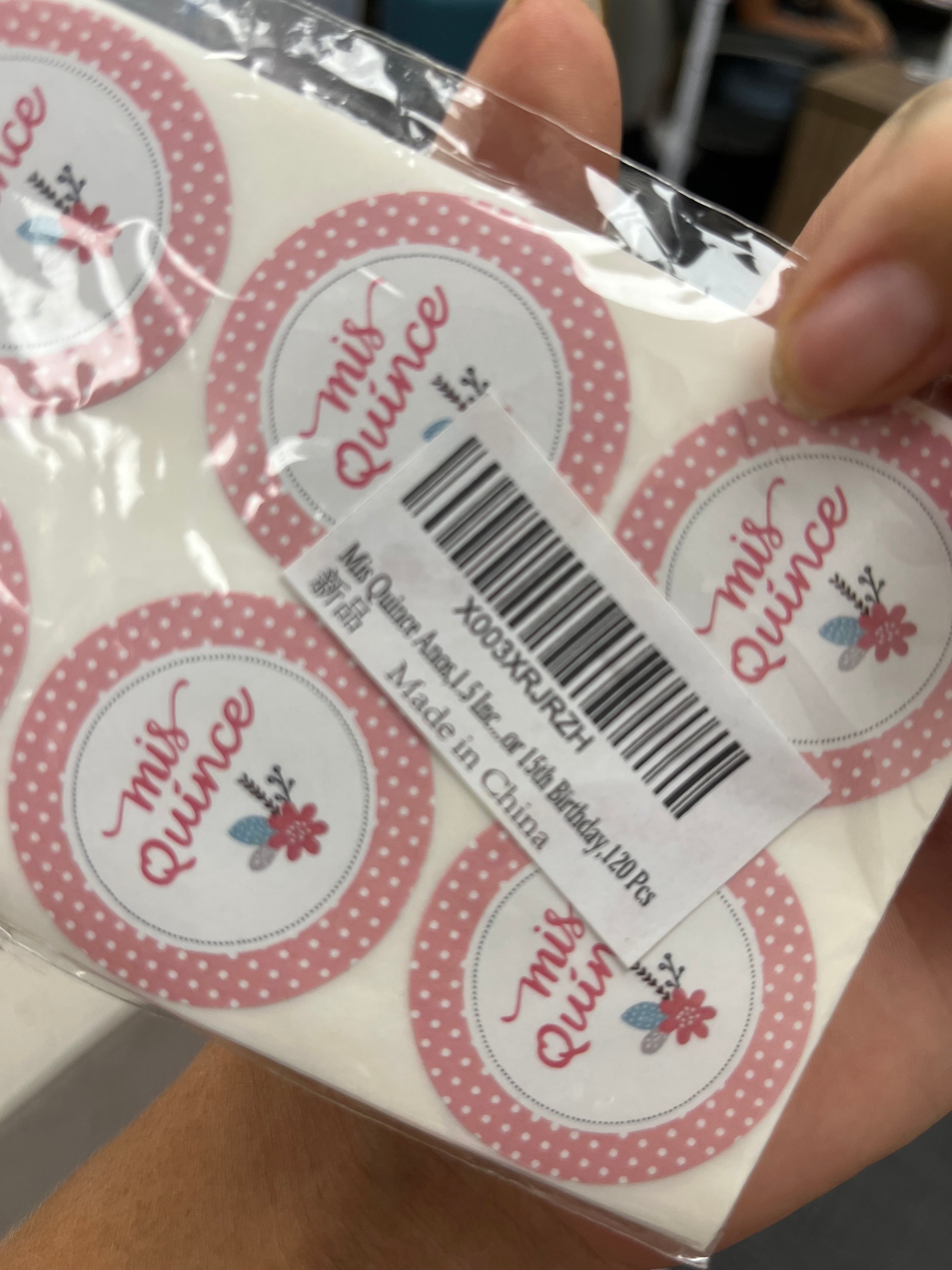 New 120 Piece Mis Quince Party Favor Stickers