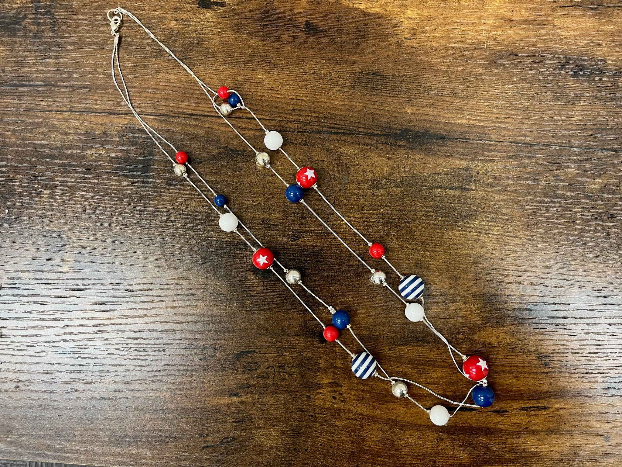 Used 4th Of July Layered Necklace