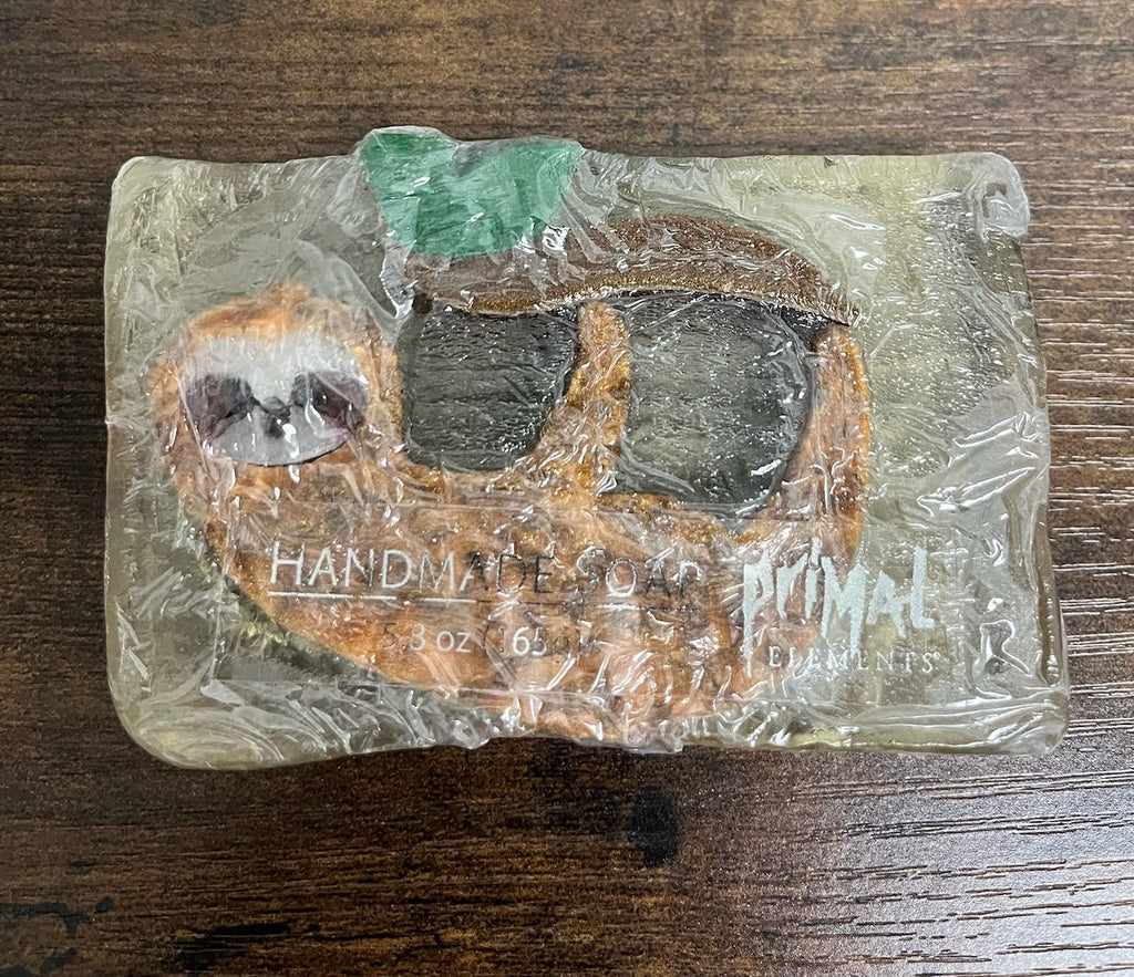 Kiwi Scented Handmade Sloth Soap Bar