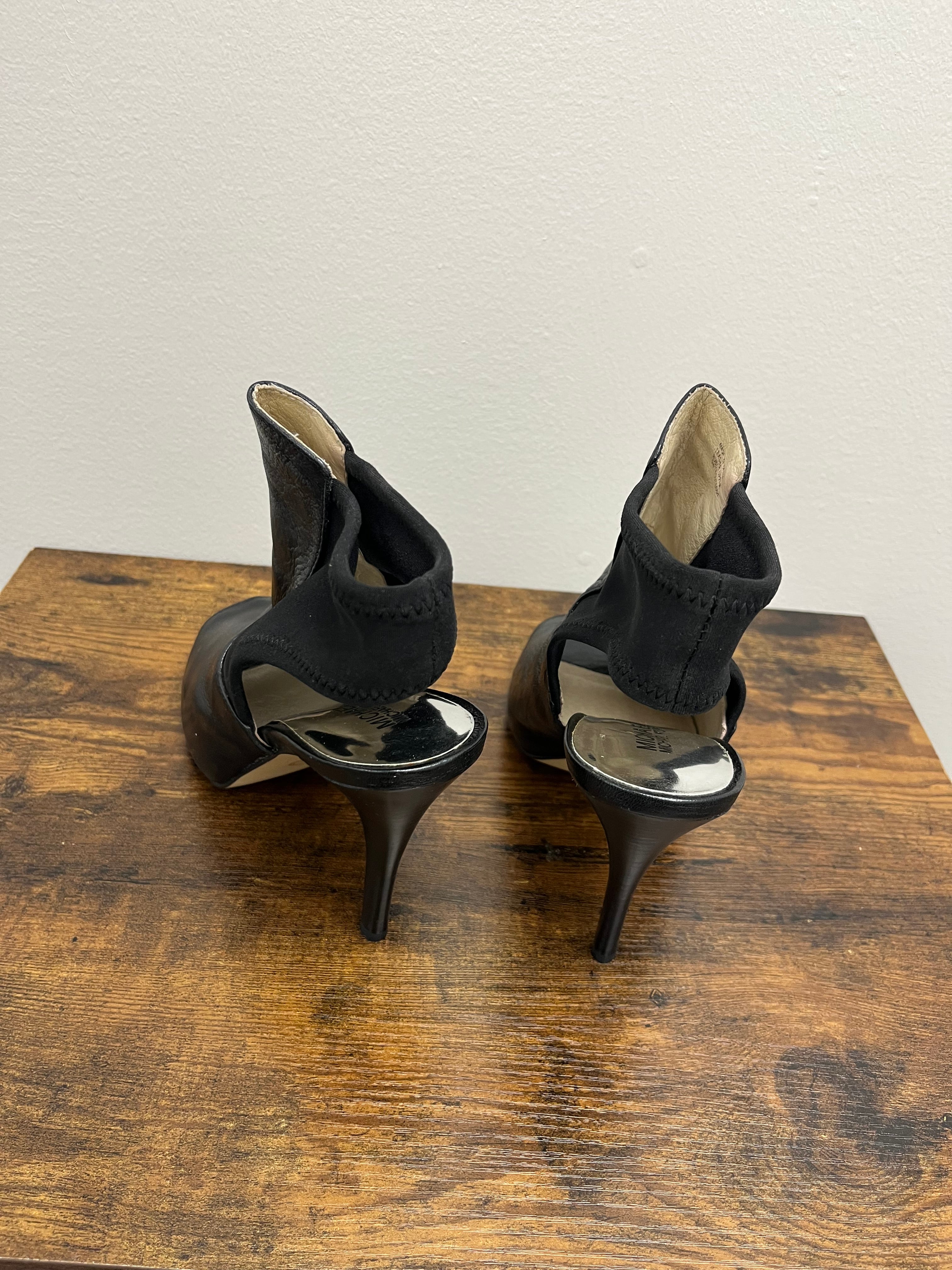 Used Women’s Black Open Toe Heels
