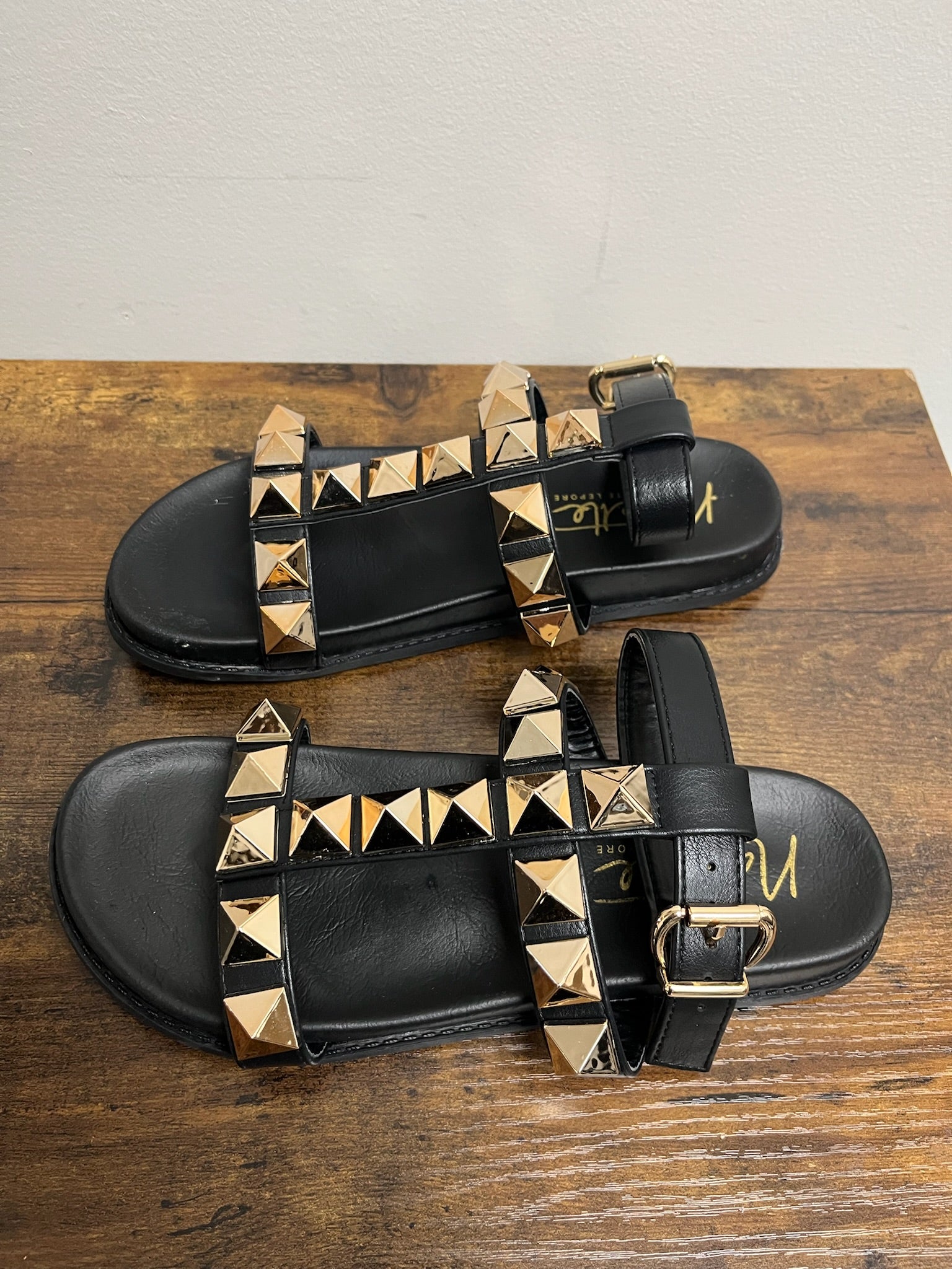 Women’s Black Stud Sandals