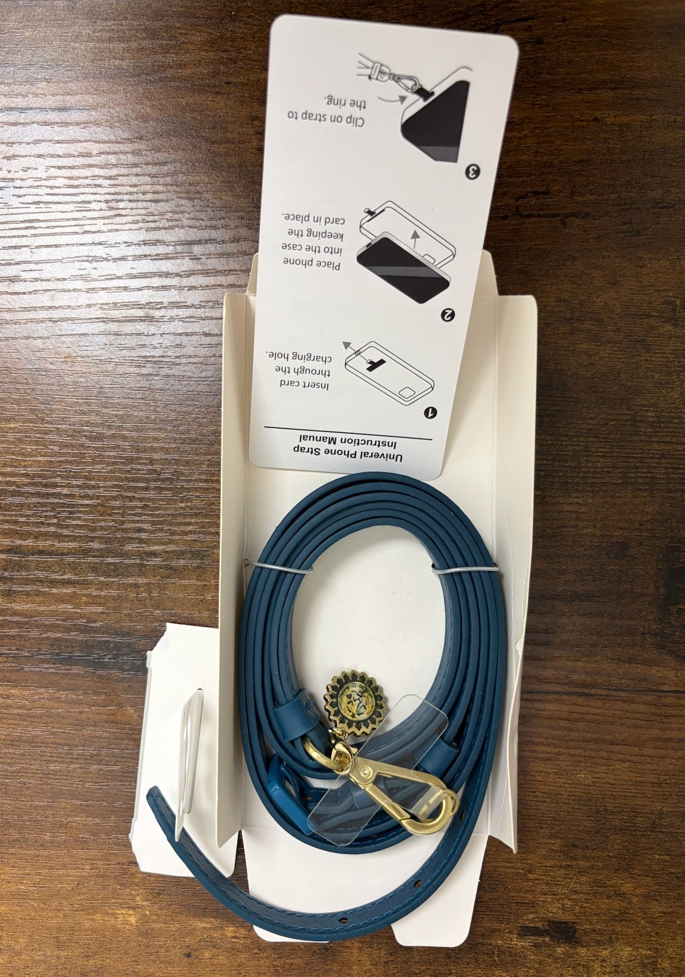 New Universal Blue Crossbody Strap For Phone