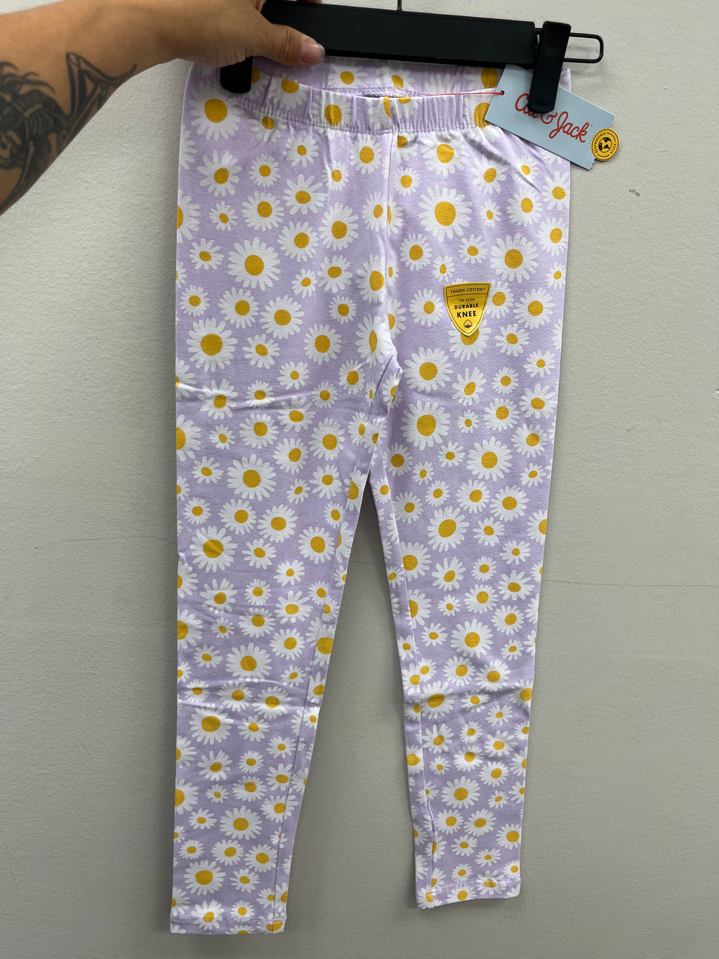 New Girls Lavender Floral Leggings