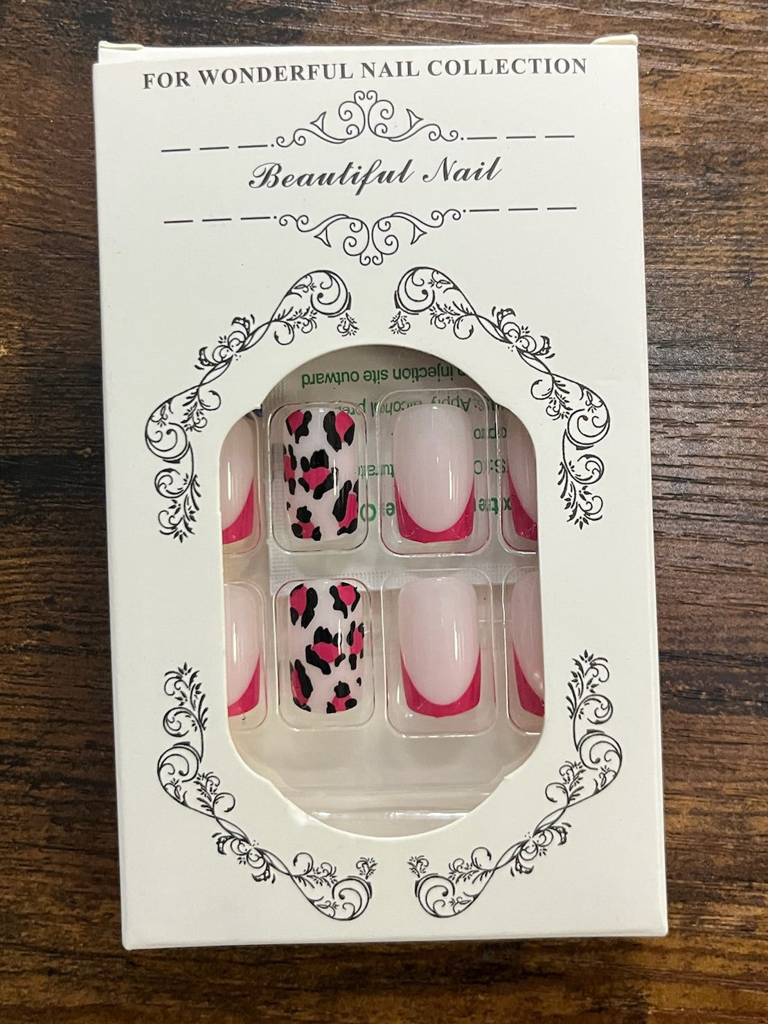 New Pink Leopard Nails