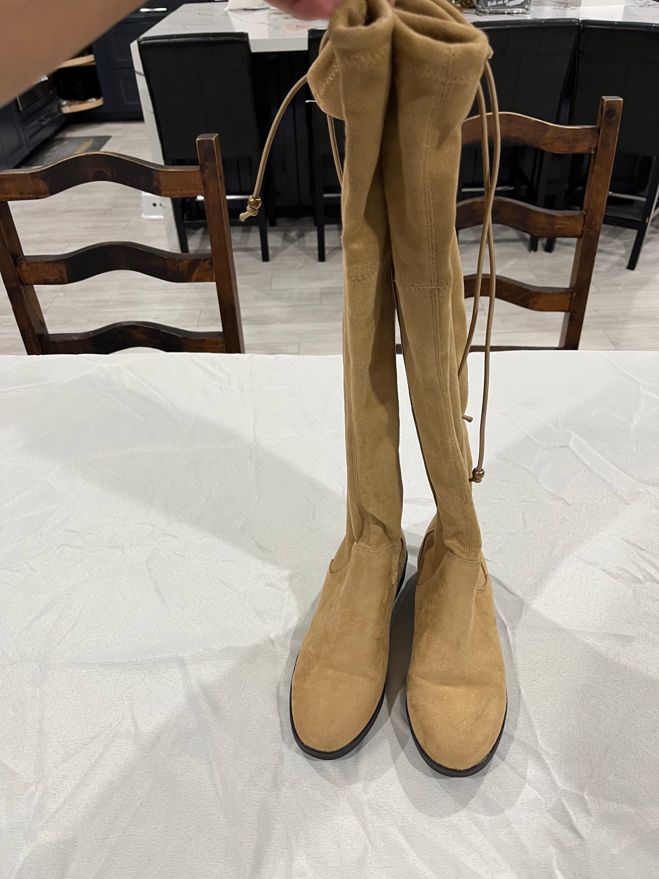 Tan Knee High Boots image 0