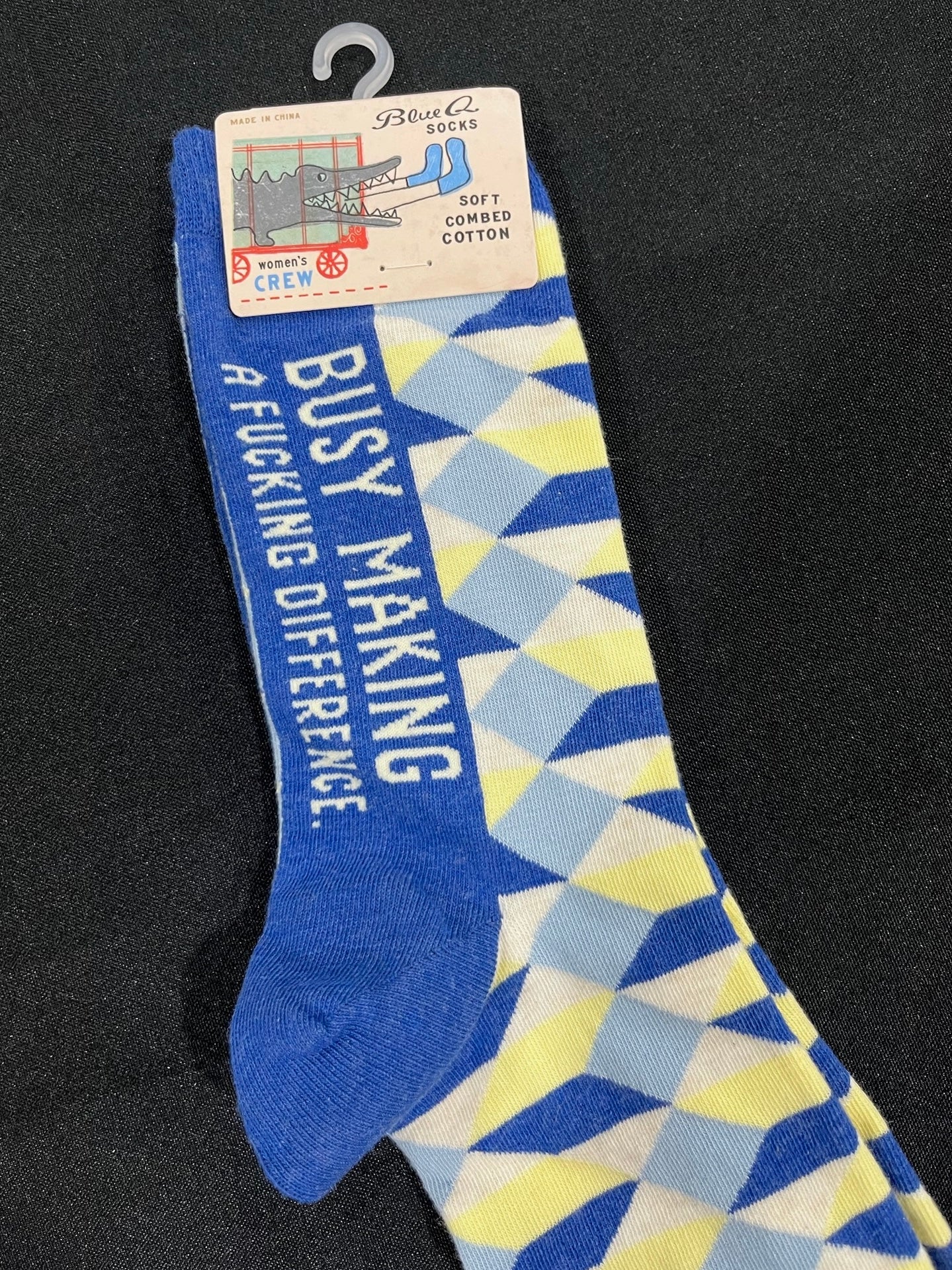 Women’s Busy Making A F****** Difference Socks image 1