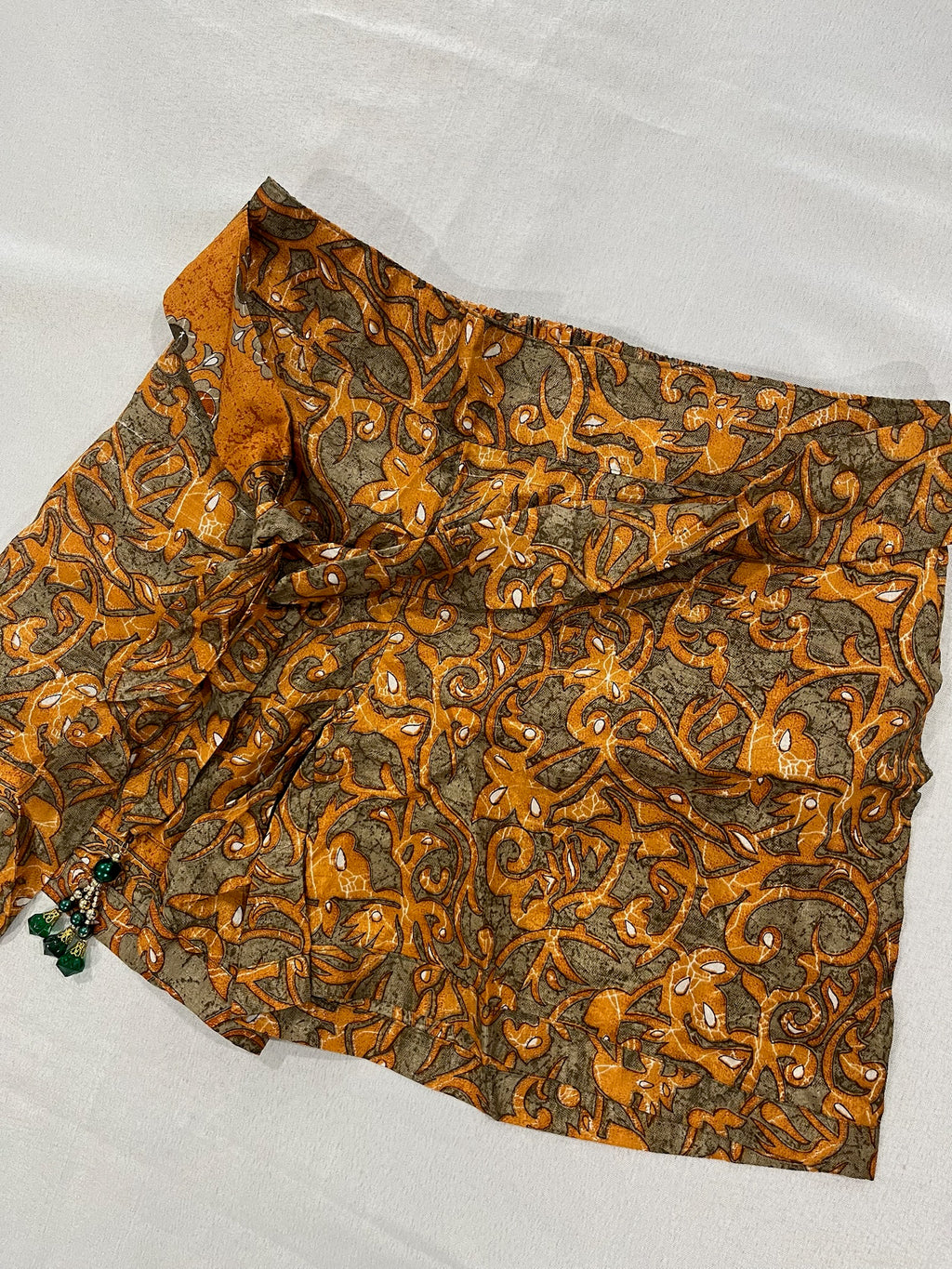 Women’s Shorts With Attached Beaded Waist Tie image 1