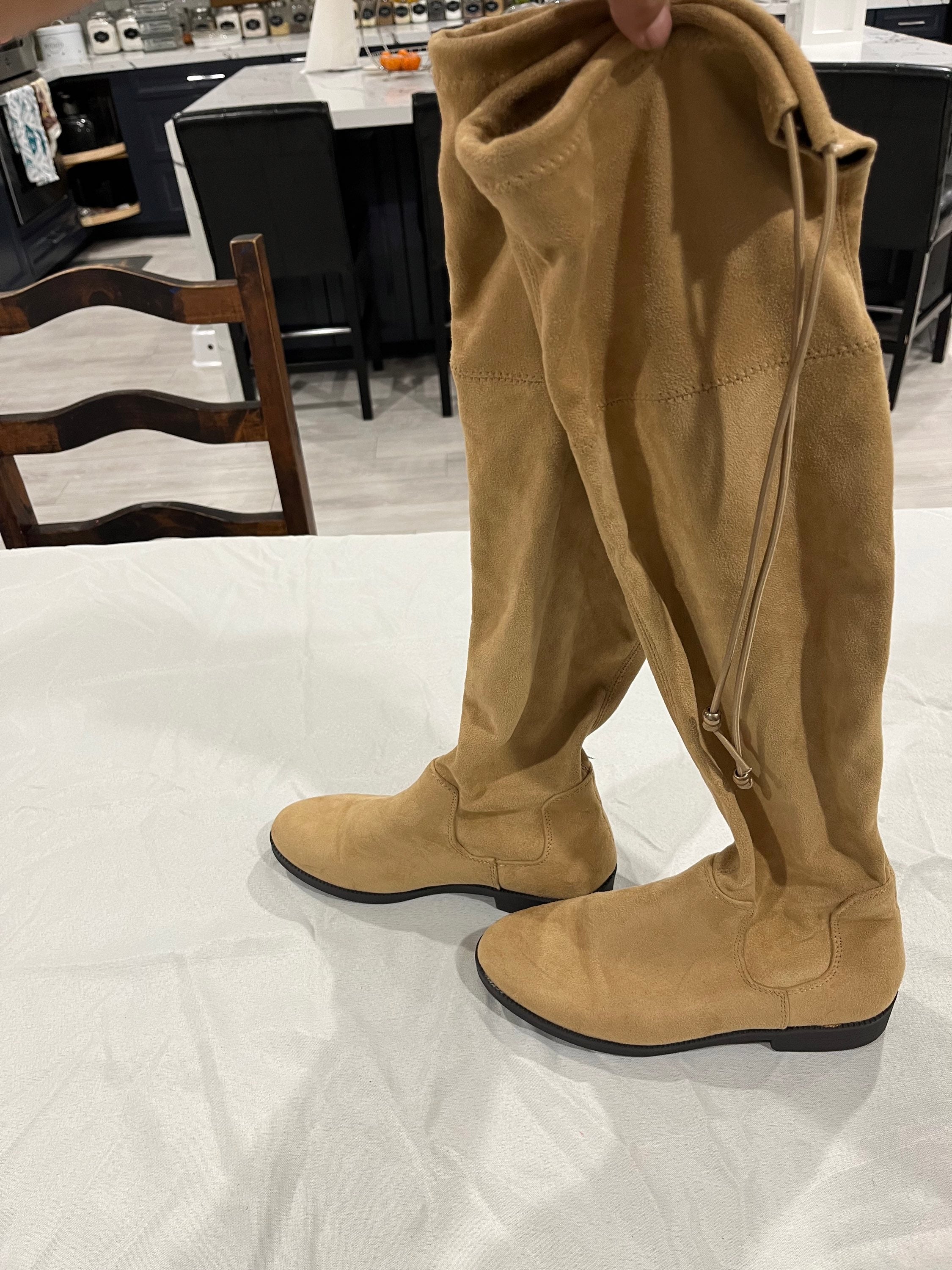 Tan Knee High Boots image 1