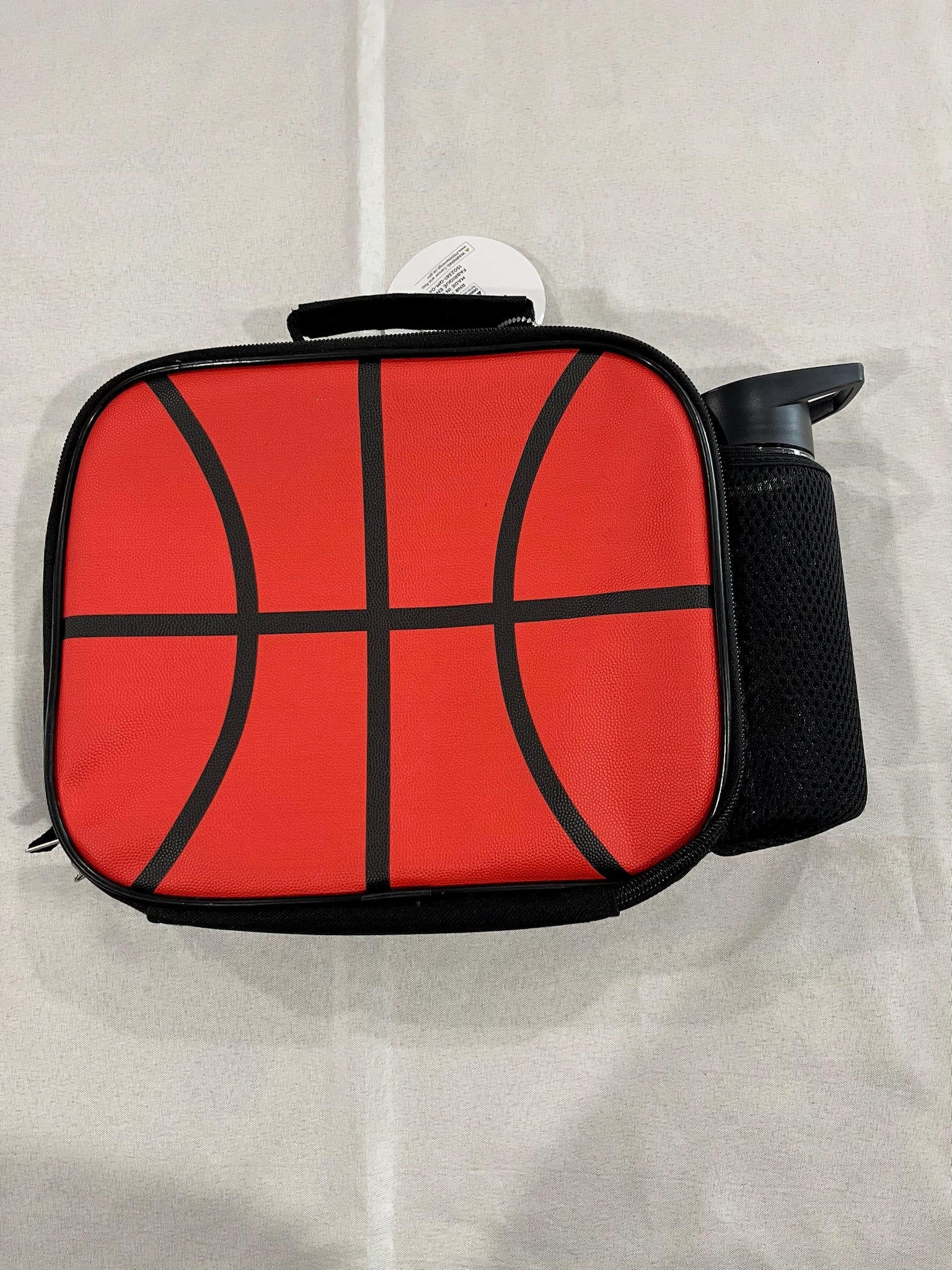 Basketball Insulated Lunch Bag With Water Bottle image 0