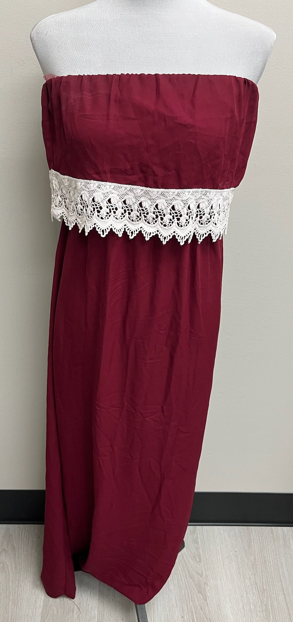 Women’s Burgundy Tube Dress