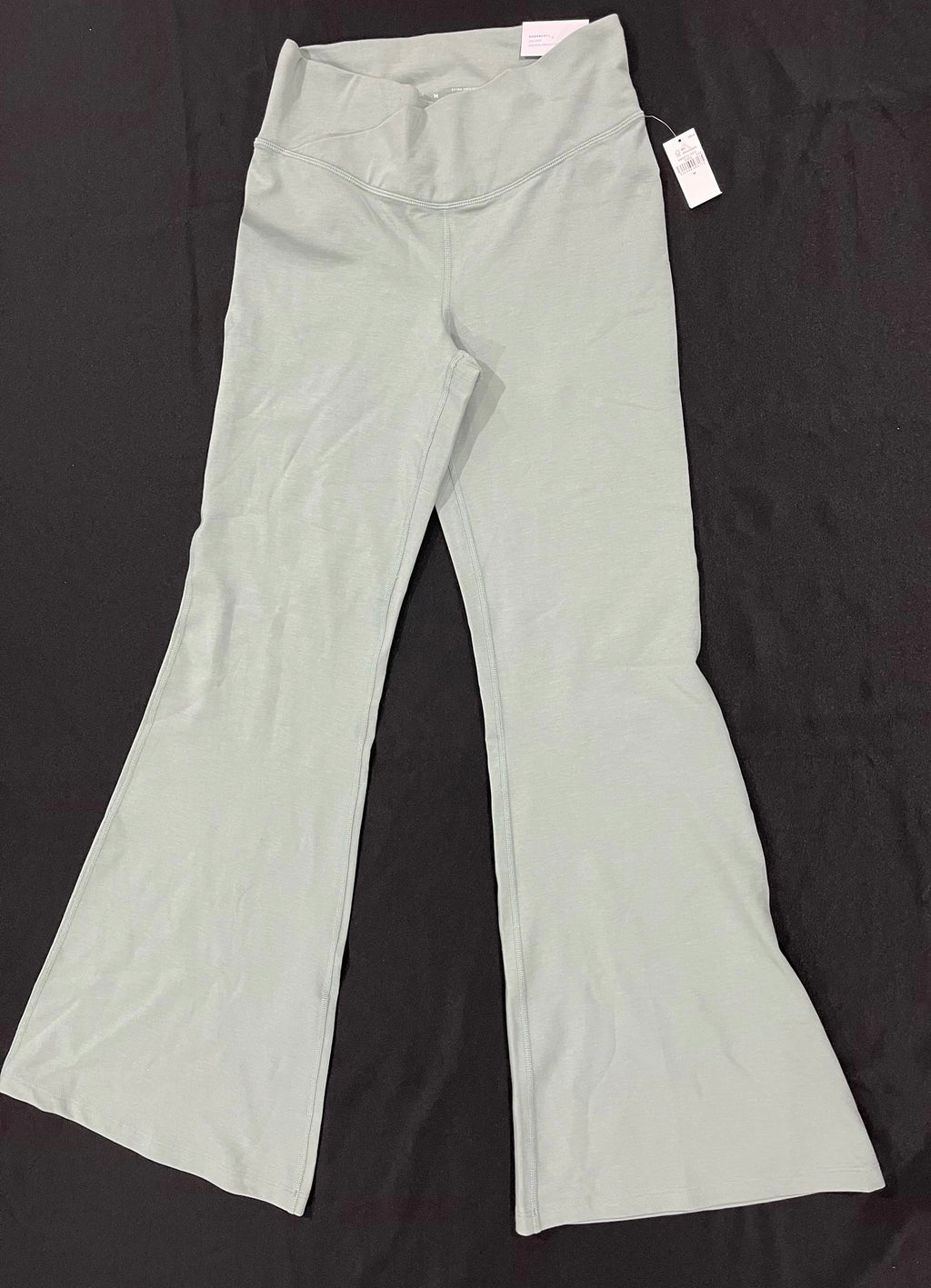 Green Flare Bottom Exercise Pants image 0