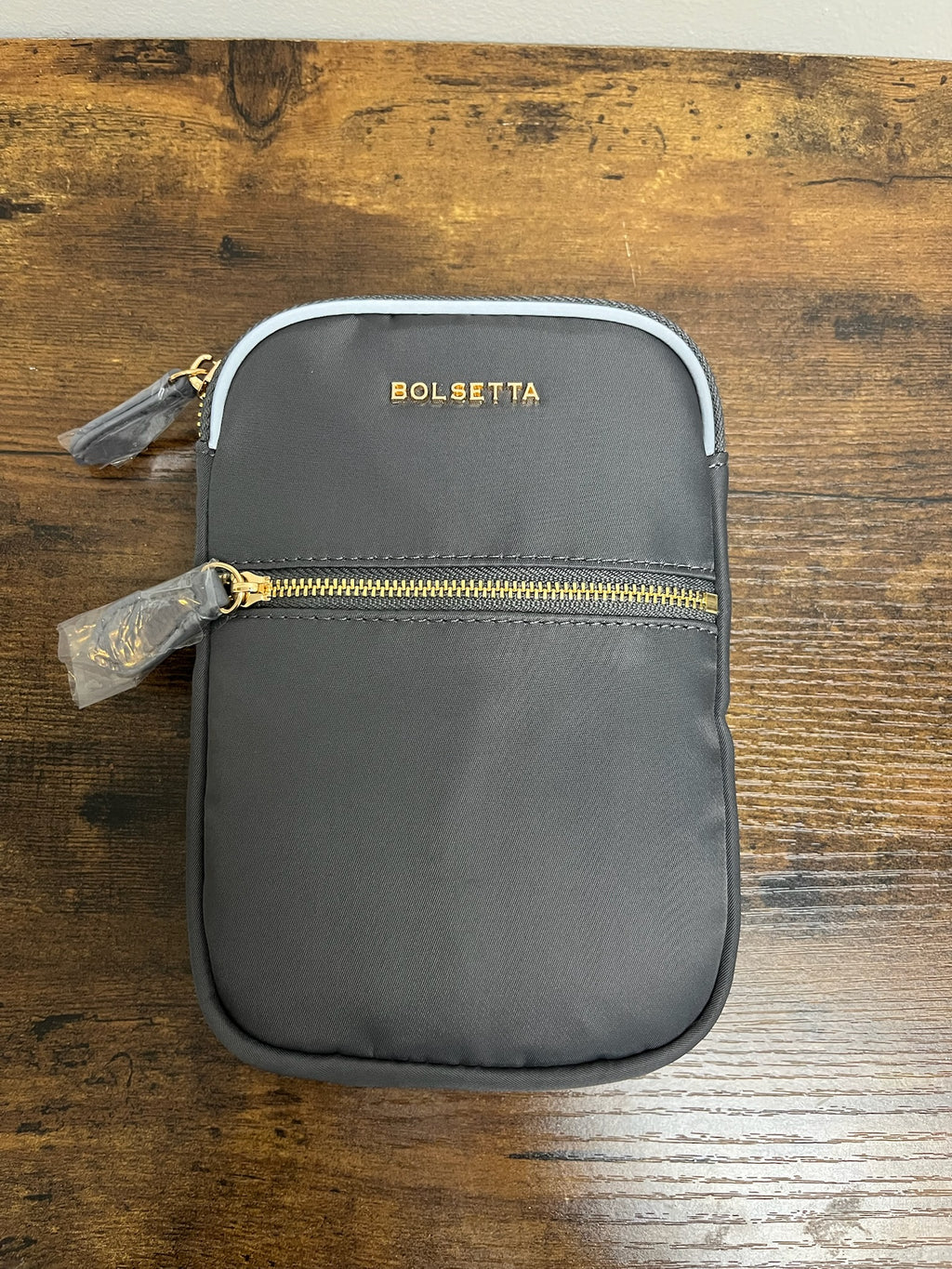 New Grey Snap On Magnetic Purse
