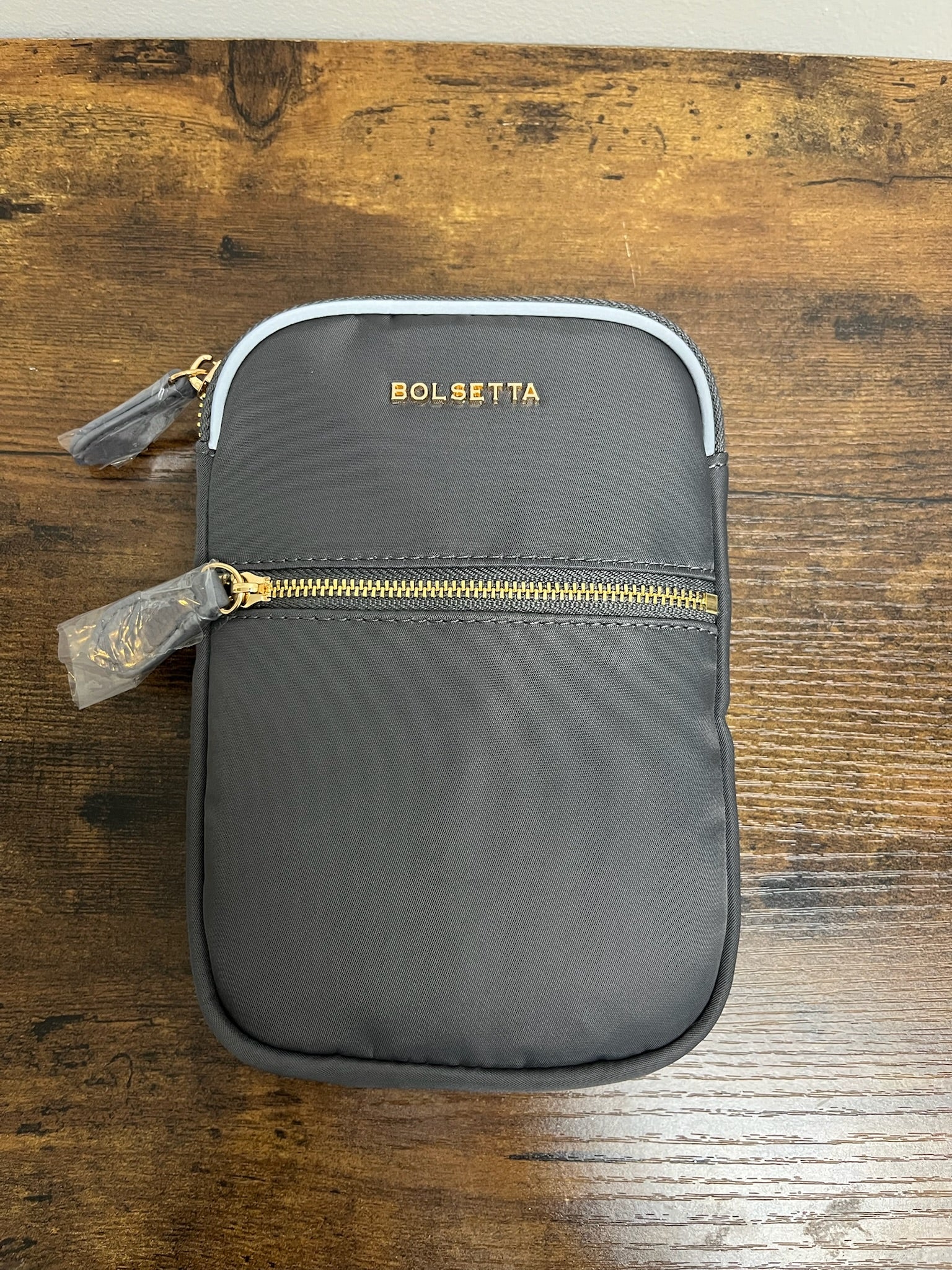 New Grey Snap On Magnetic Purse