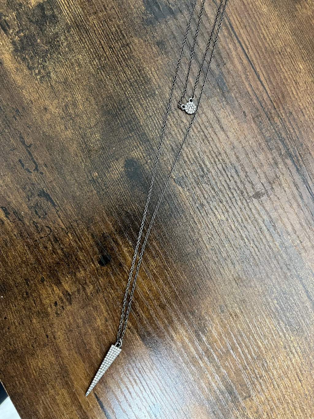 Used Black Layered Necklace
