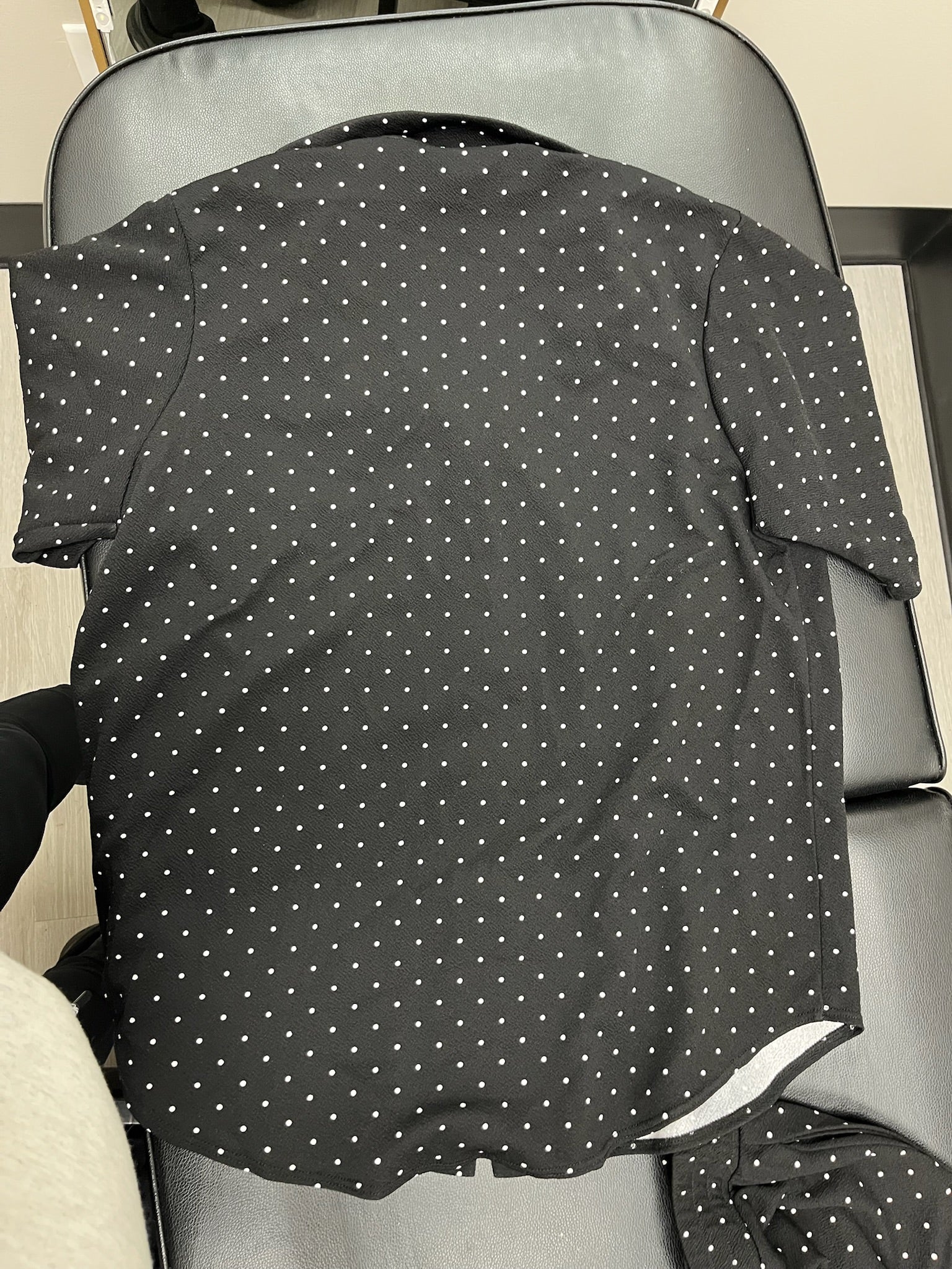 Women’s Two Piece Black Polka Dot Top & Shorts Set