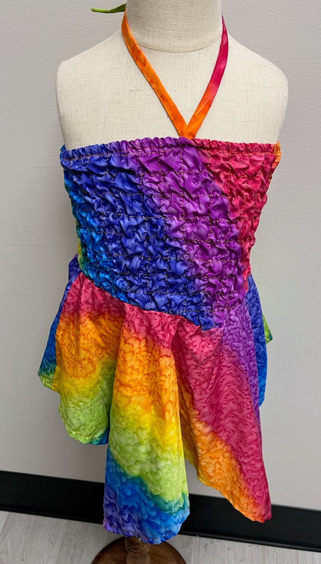Used Girls Tie Dye Halter Dress