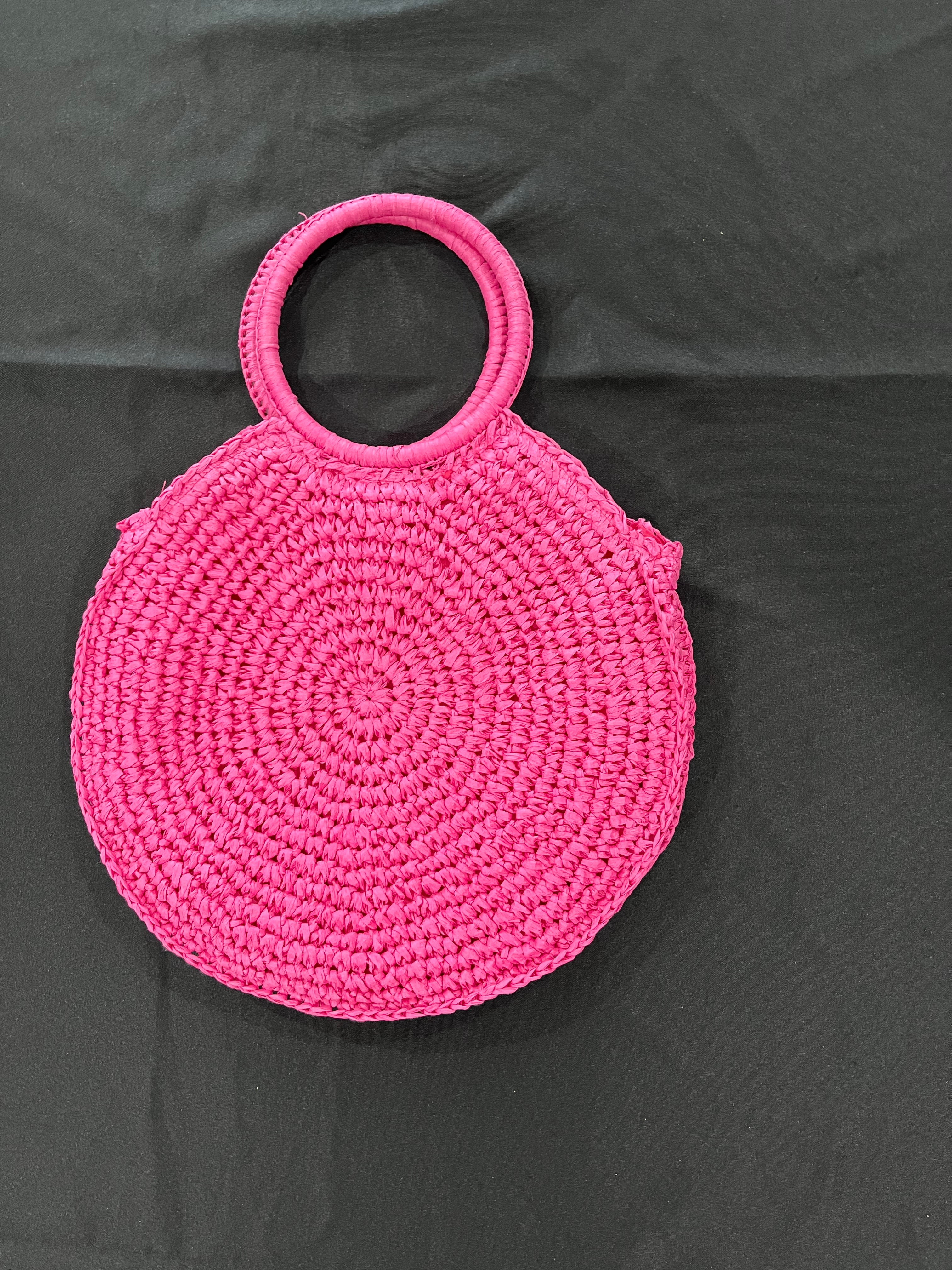 Pink Woven Purse image 0