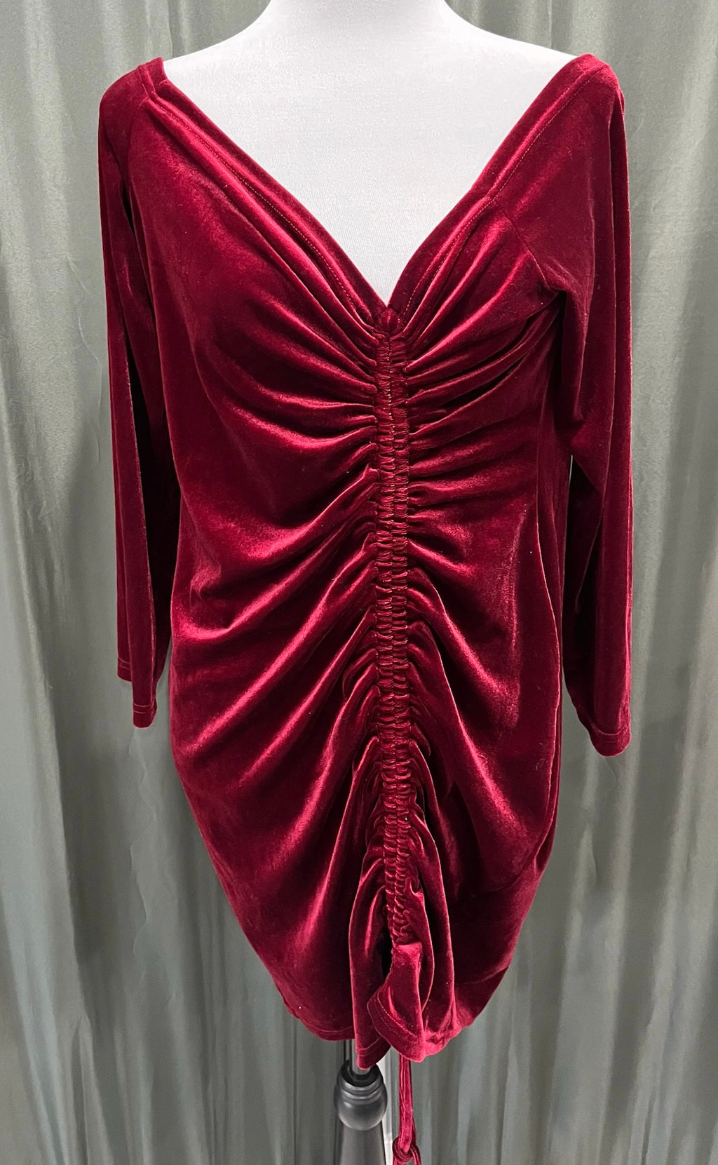 Red Long Sleeve Dress image 0