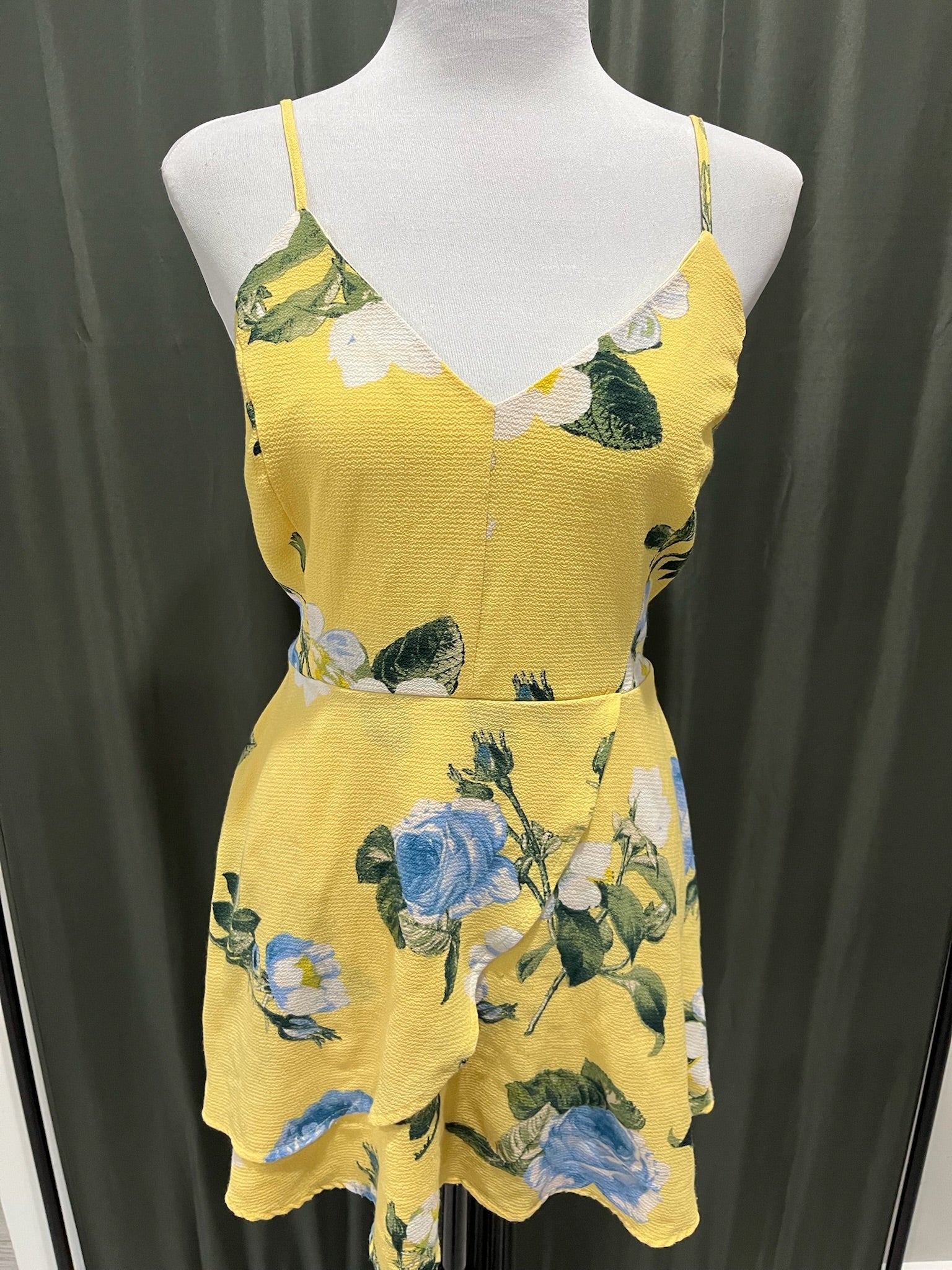 Women’s Yellow Floral Dress image 0