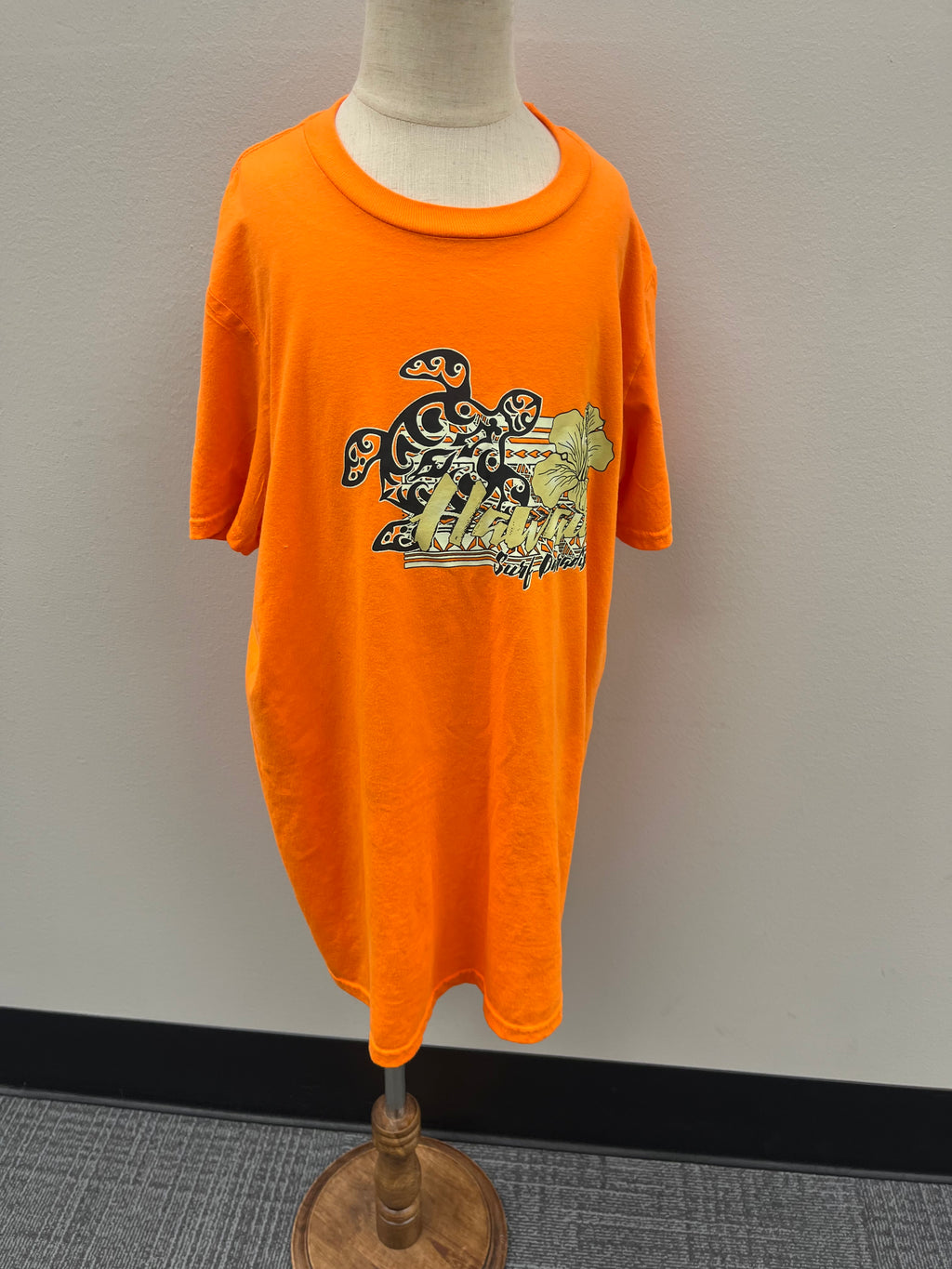 Used Boys Orange Hawaii Shirt