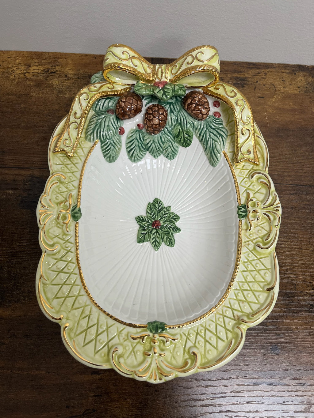 Vintage Christmas Dish