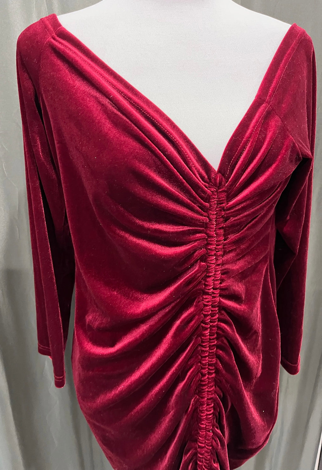 Red Long Sleeve Dress image 1