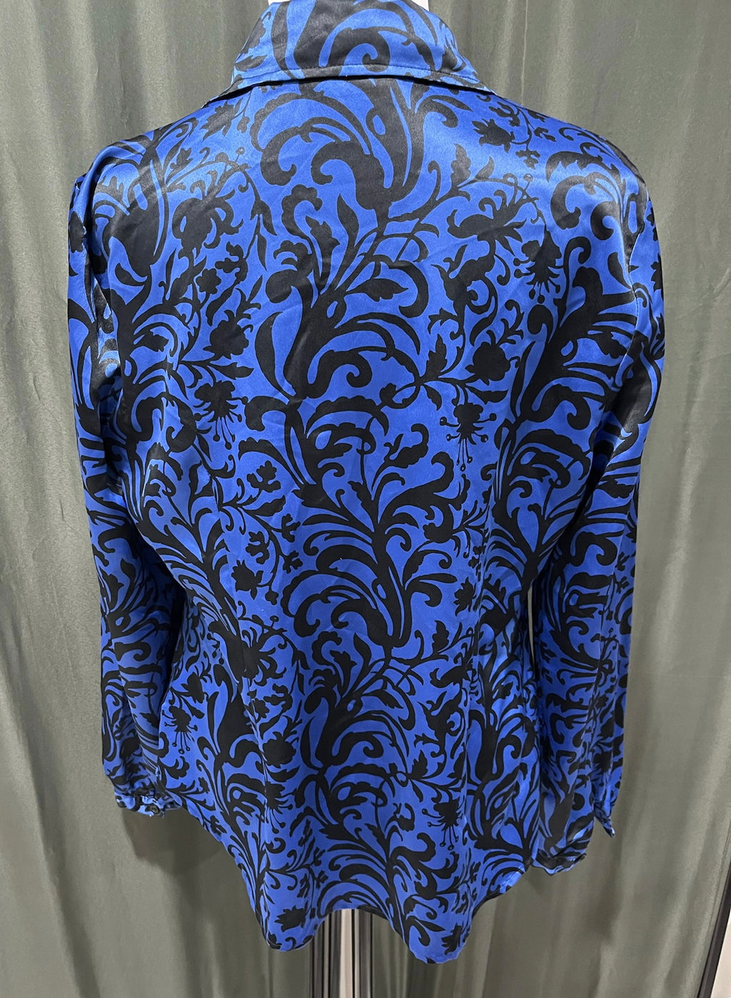 Blue Floral Work Shirt image 2
