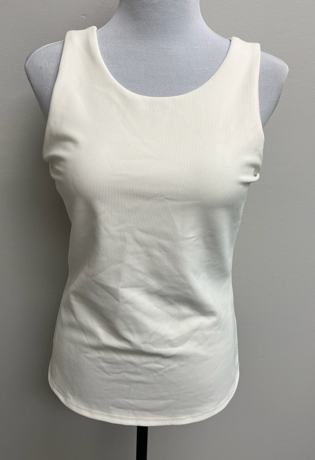 Women’s Cream Colored Tank Top With Padding