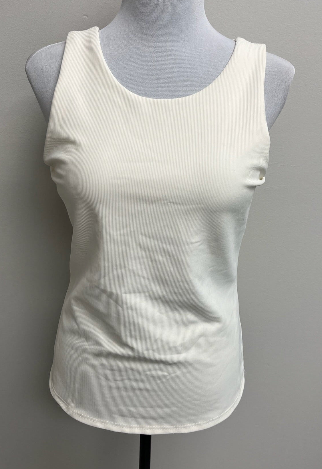 Women’s Cream Colored Tank Top With Padding