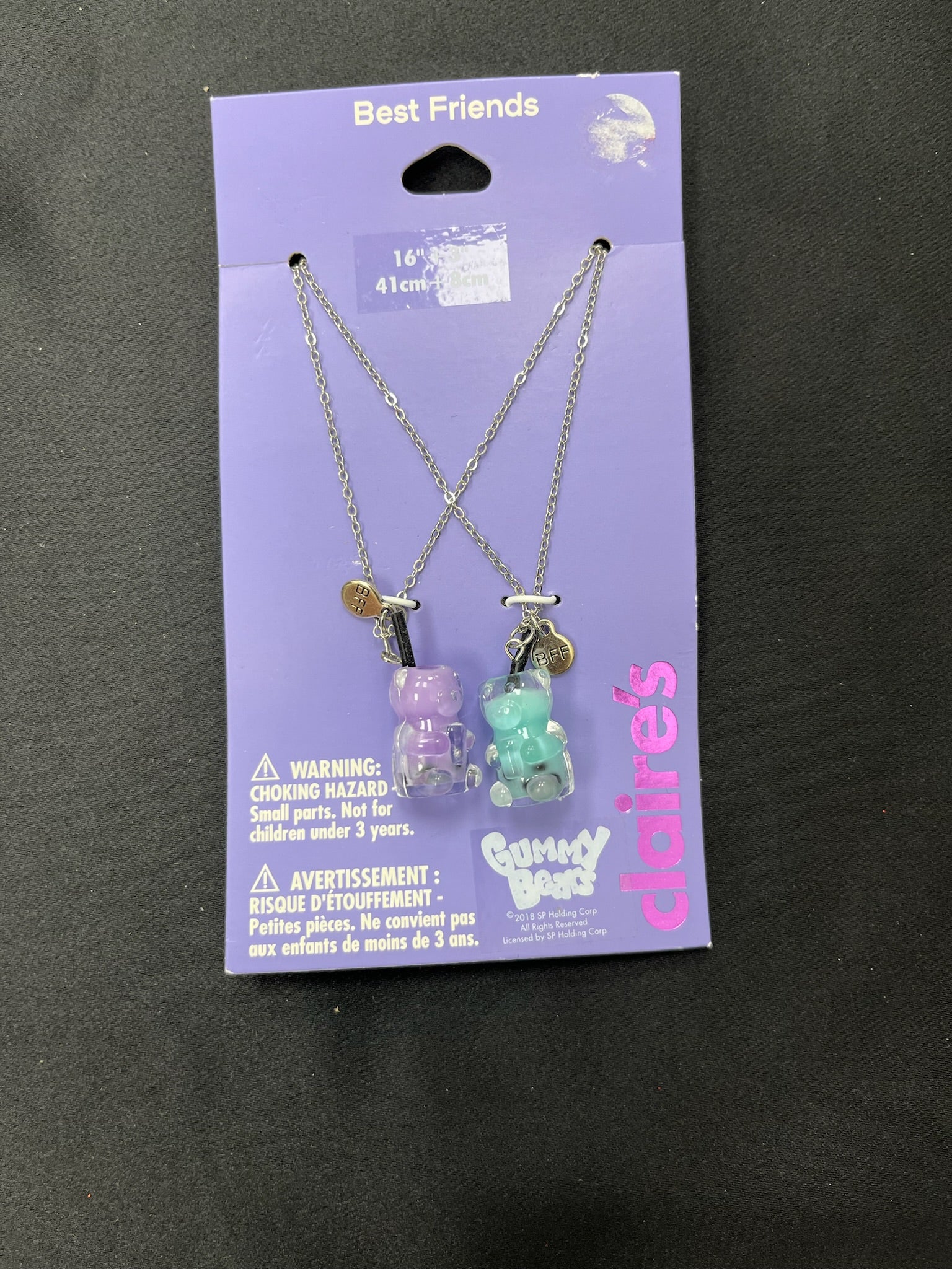 Two Piece Gummy Bears Best Friends Necklace Set