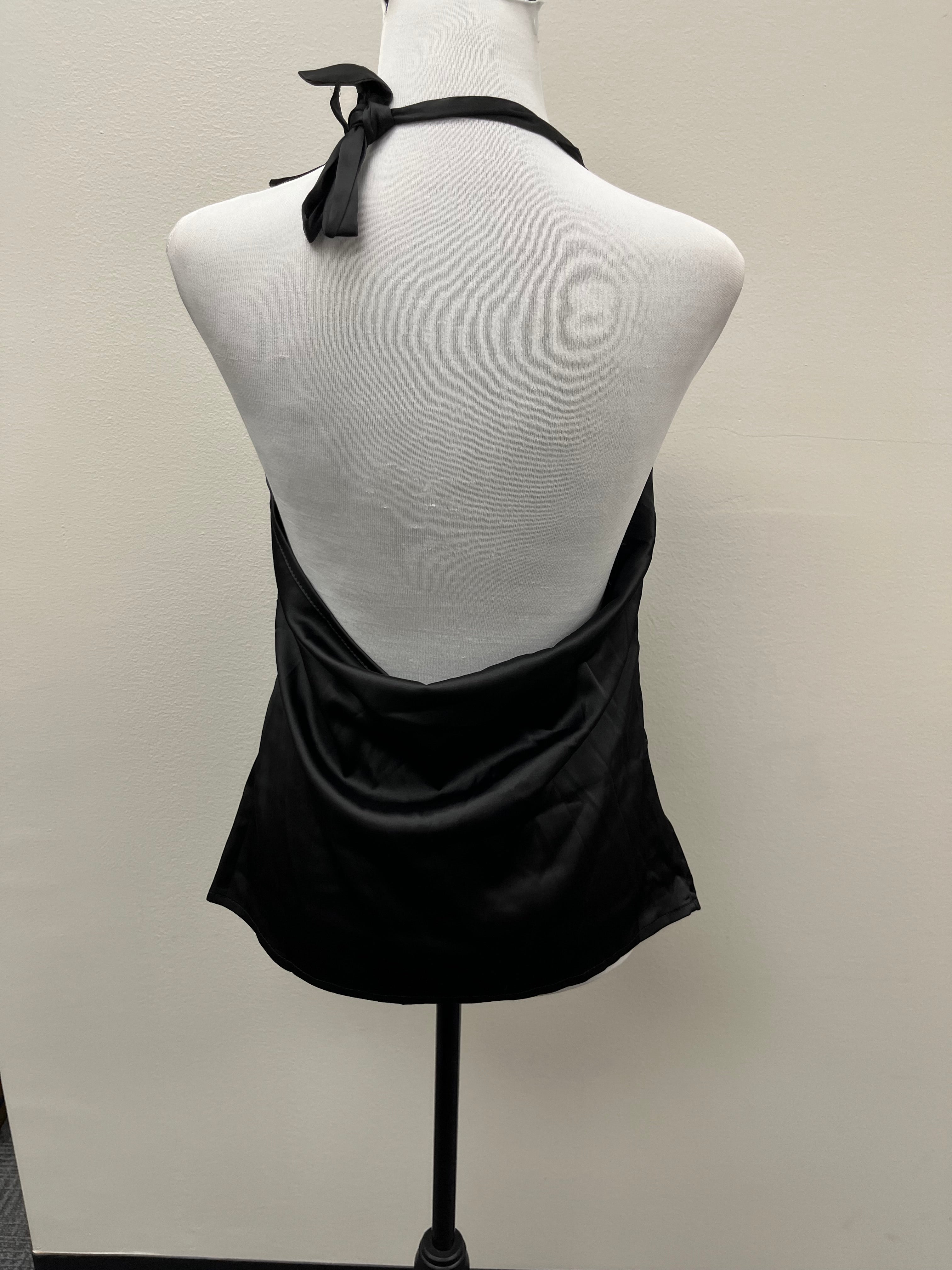 Used Women’s Black Halter Top