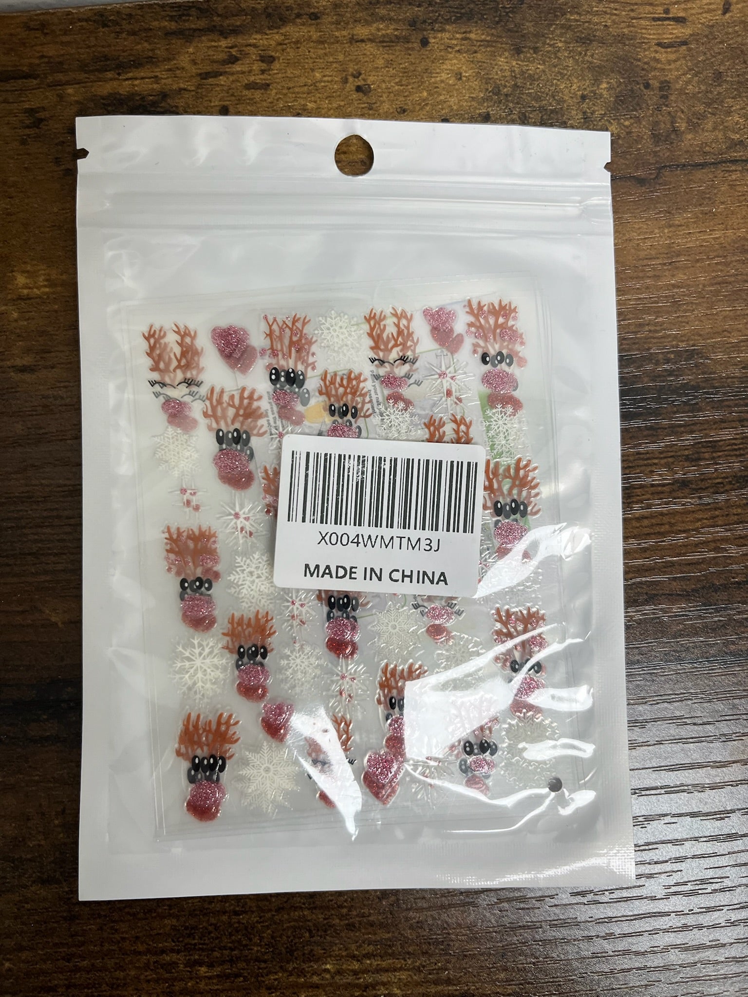 New Christmas Reindeer Nail Decals