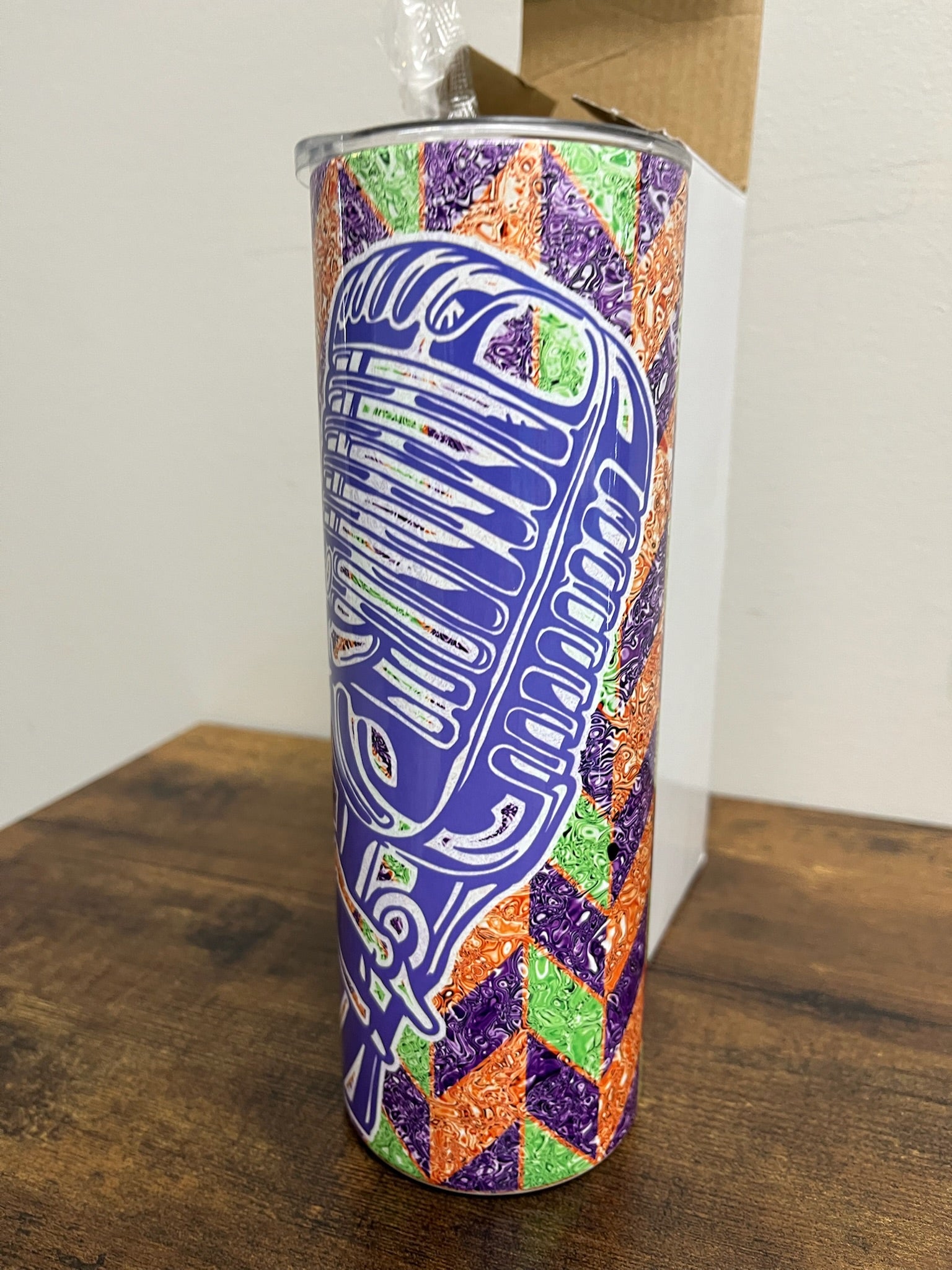 Three Piece Tumbler Cup With Lid & Straw Set