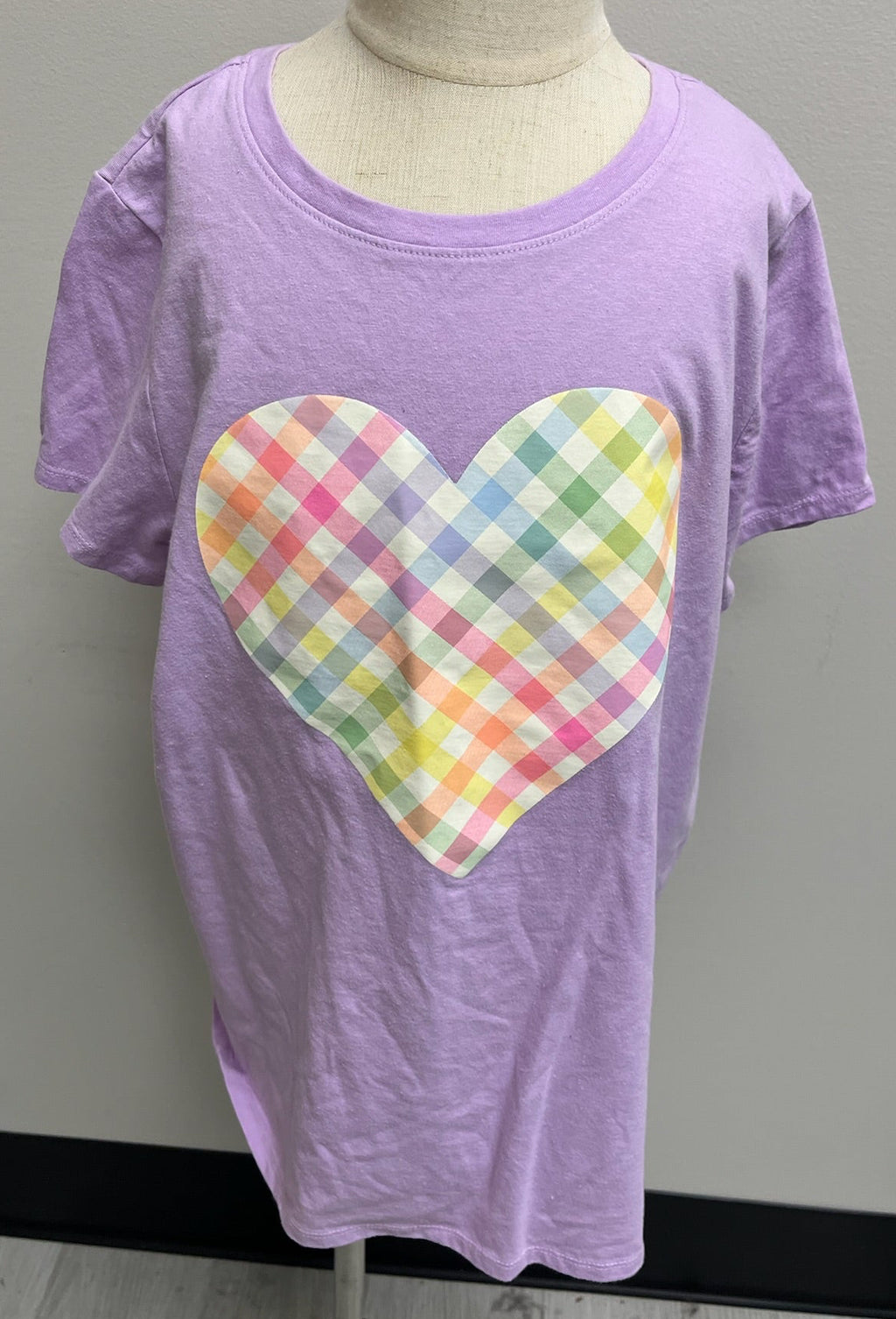 Used Girls Lavender Heart Shirt