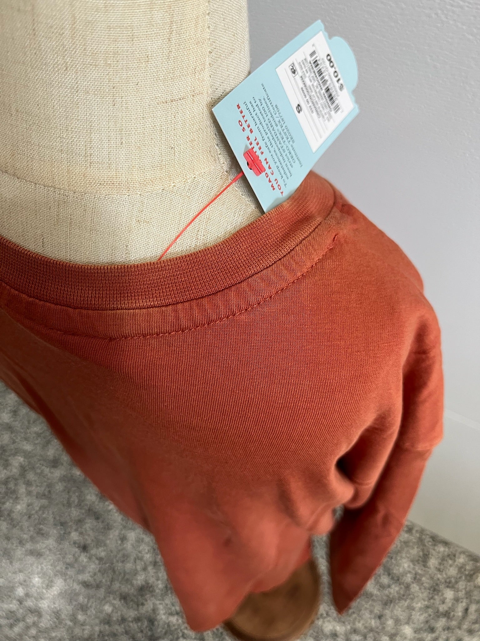 Boys Orange Long Sleeve Shirt image 3